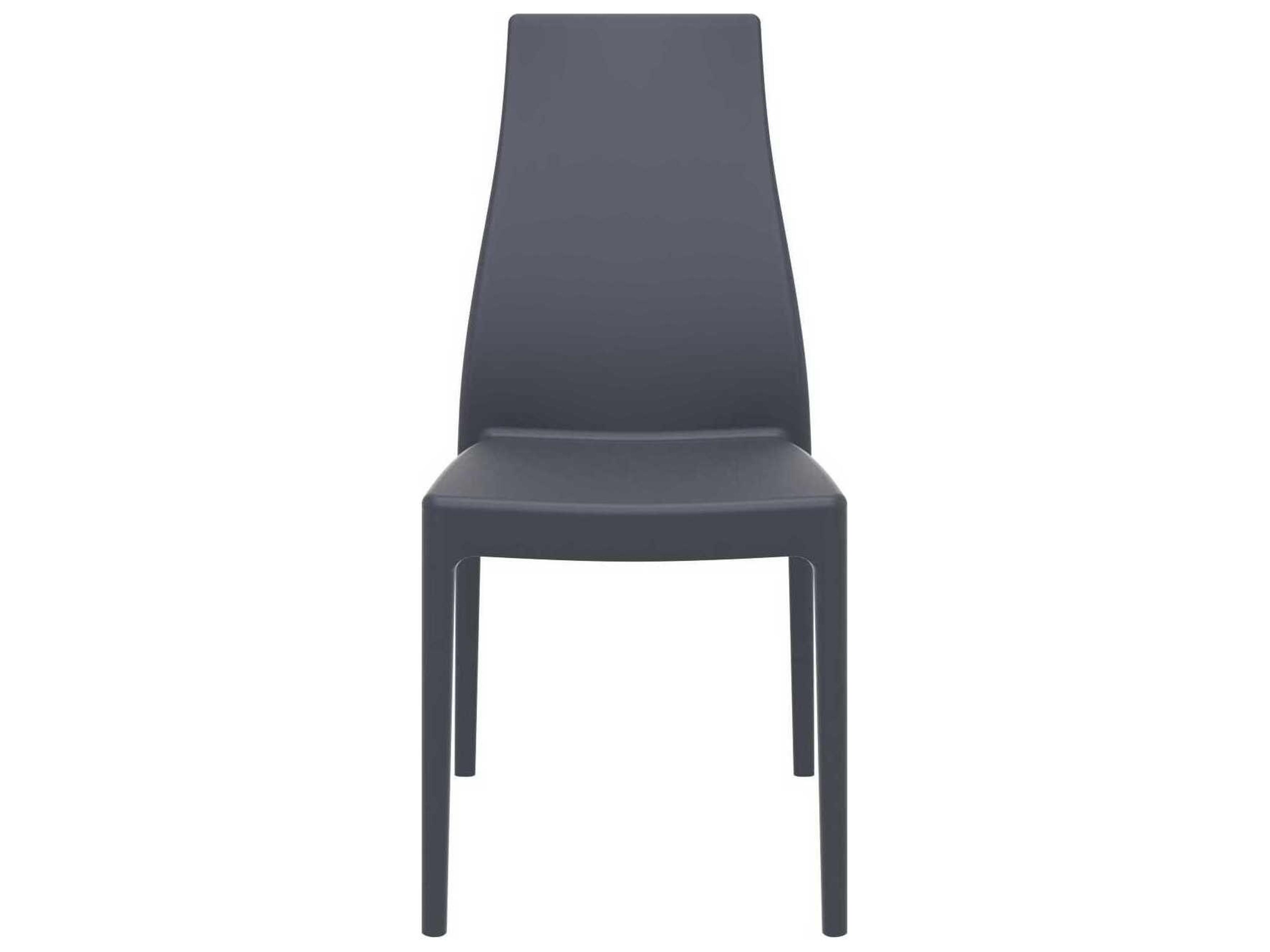 Compamia Miranda Dark Gray Resin Dining Chair