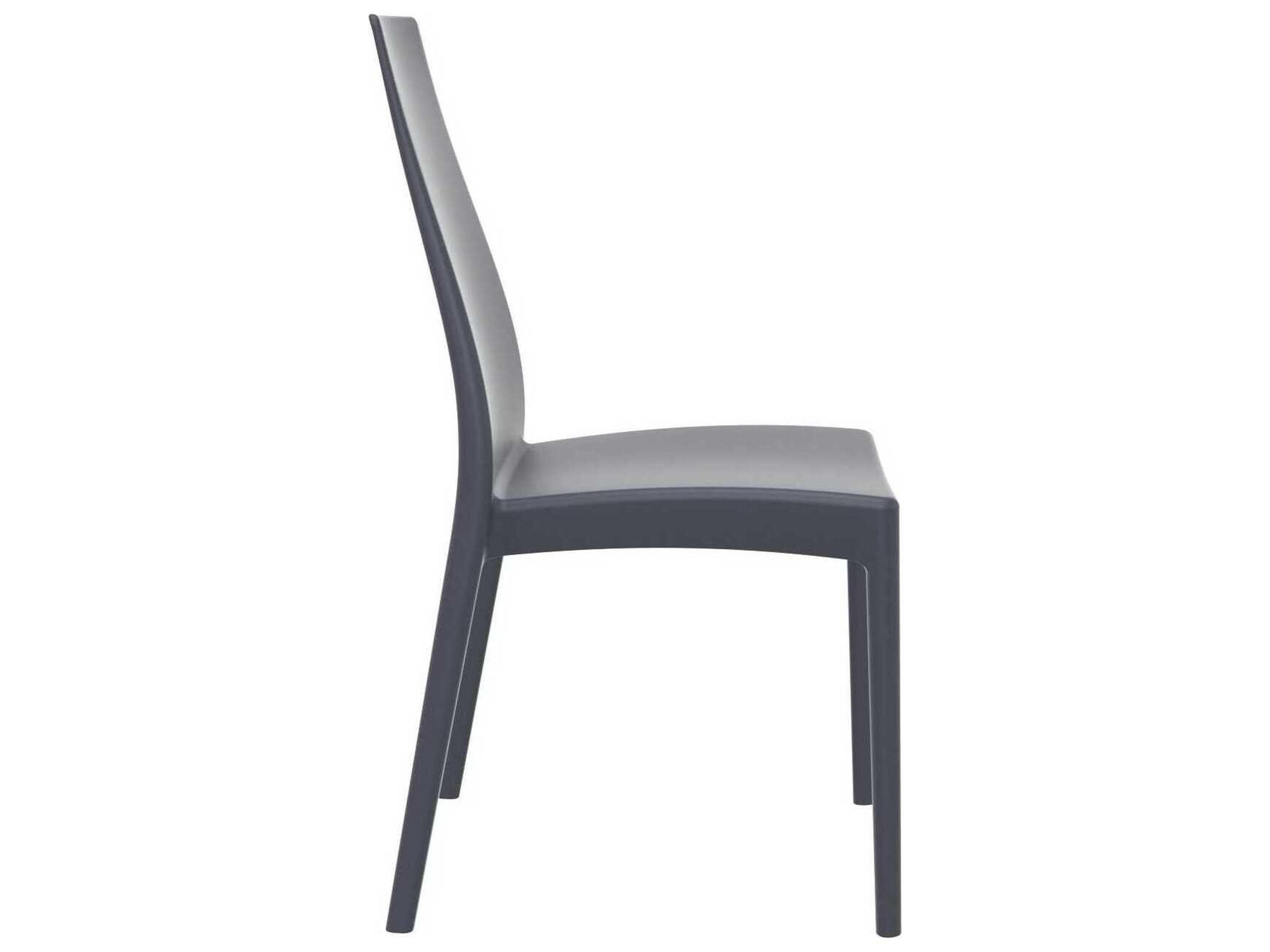 Compamia Miranda Dark Gray Resin Dining Chair