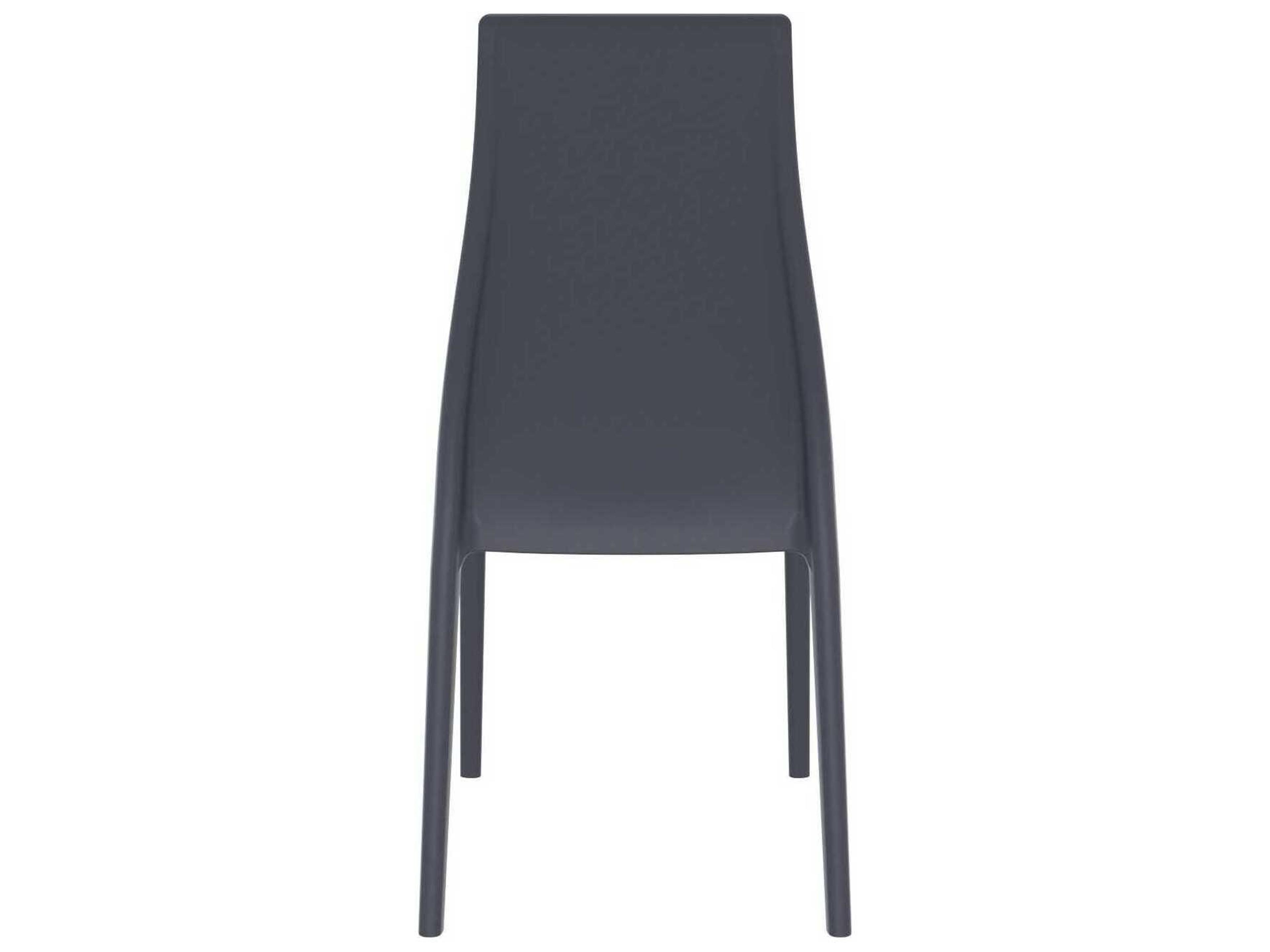 Compamia Miranda Dark Gray Resin Dining Chair