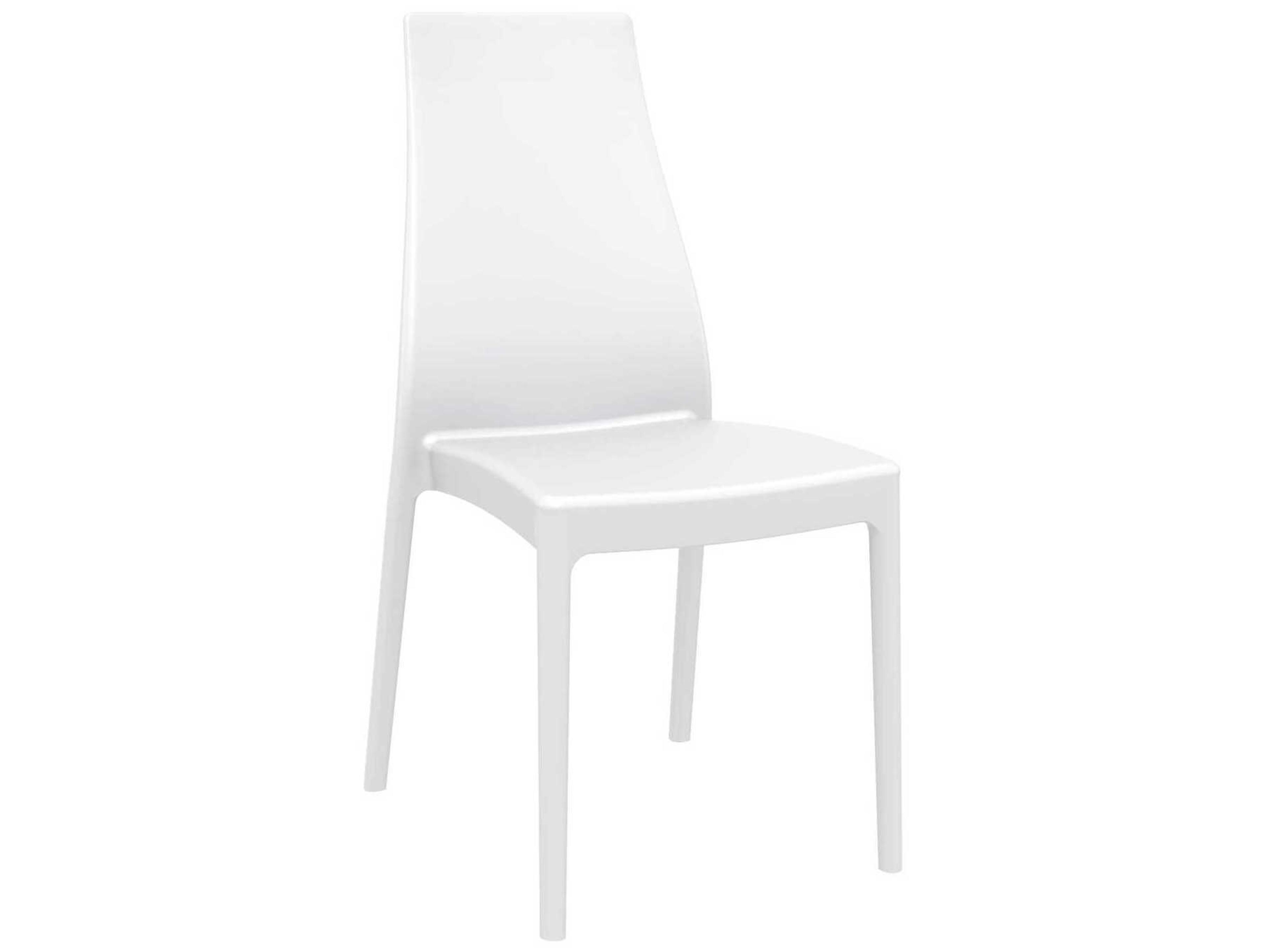 Miranda White Resin Dining Chair