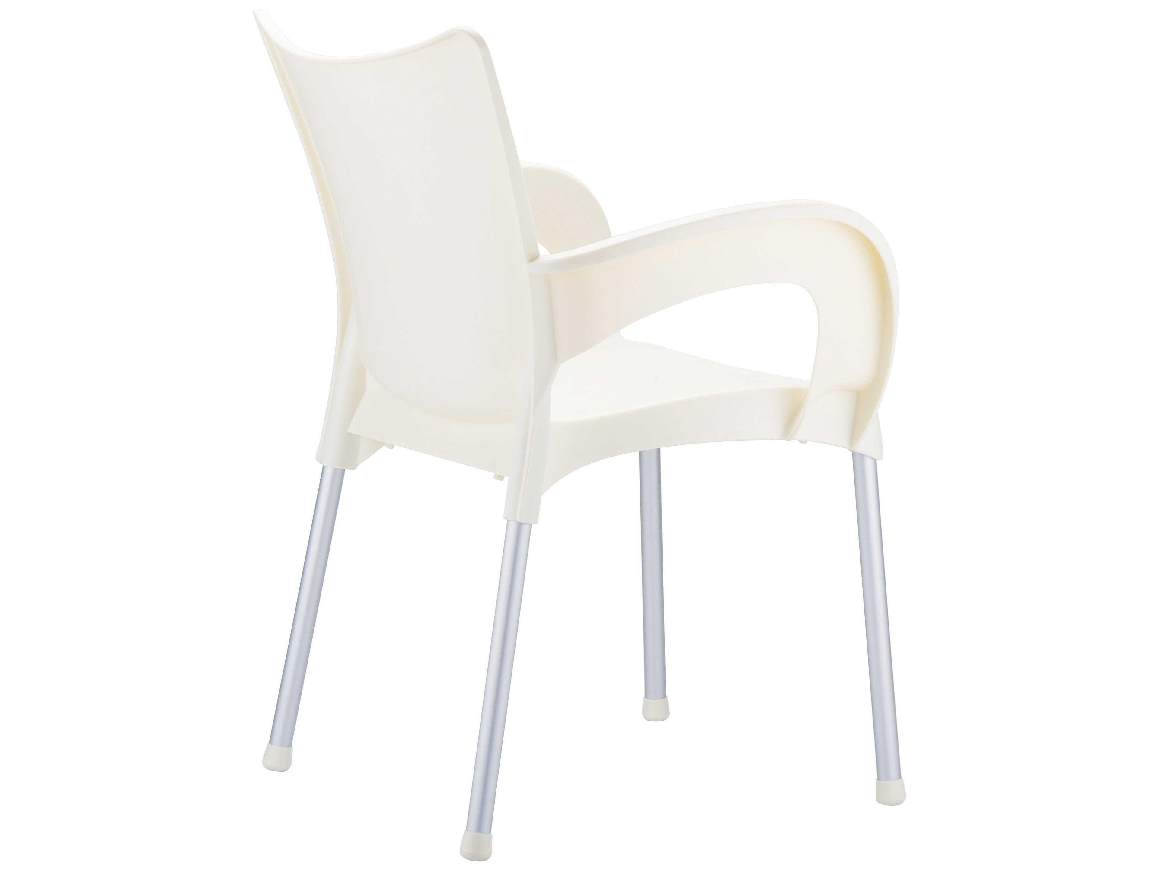 Compamia Romeo Beige Aluminum Resin Dining Chair