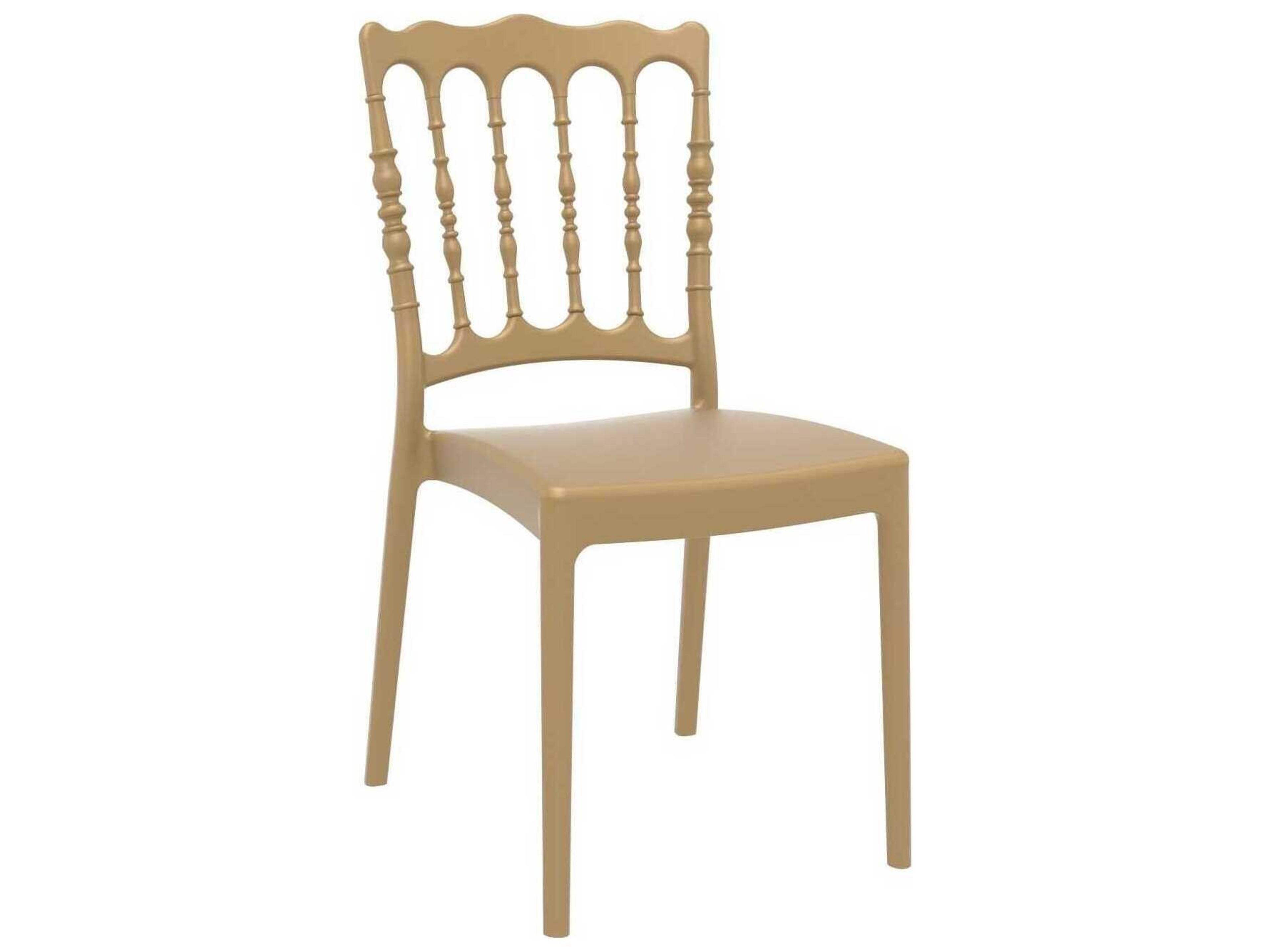 Napoleon Gold Resin Dining Chair