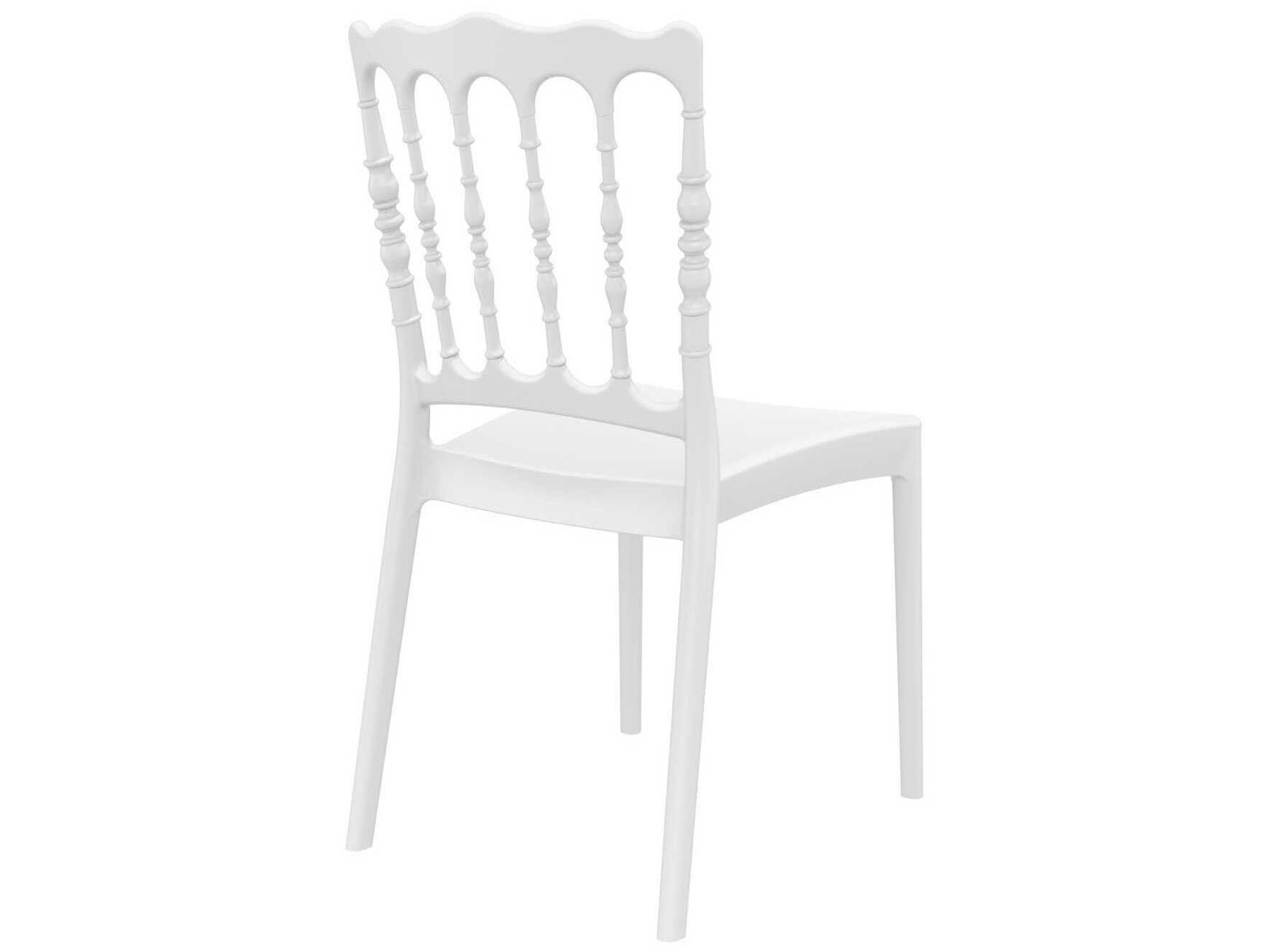 Compamia Napoleon White Resin Dining Chair
