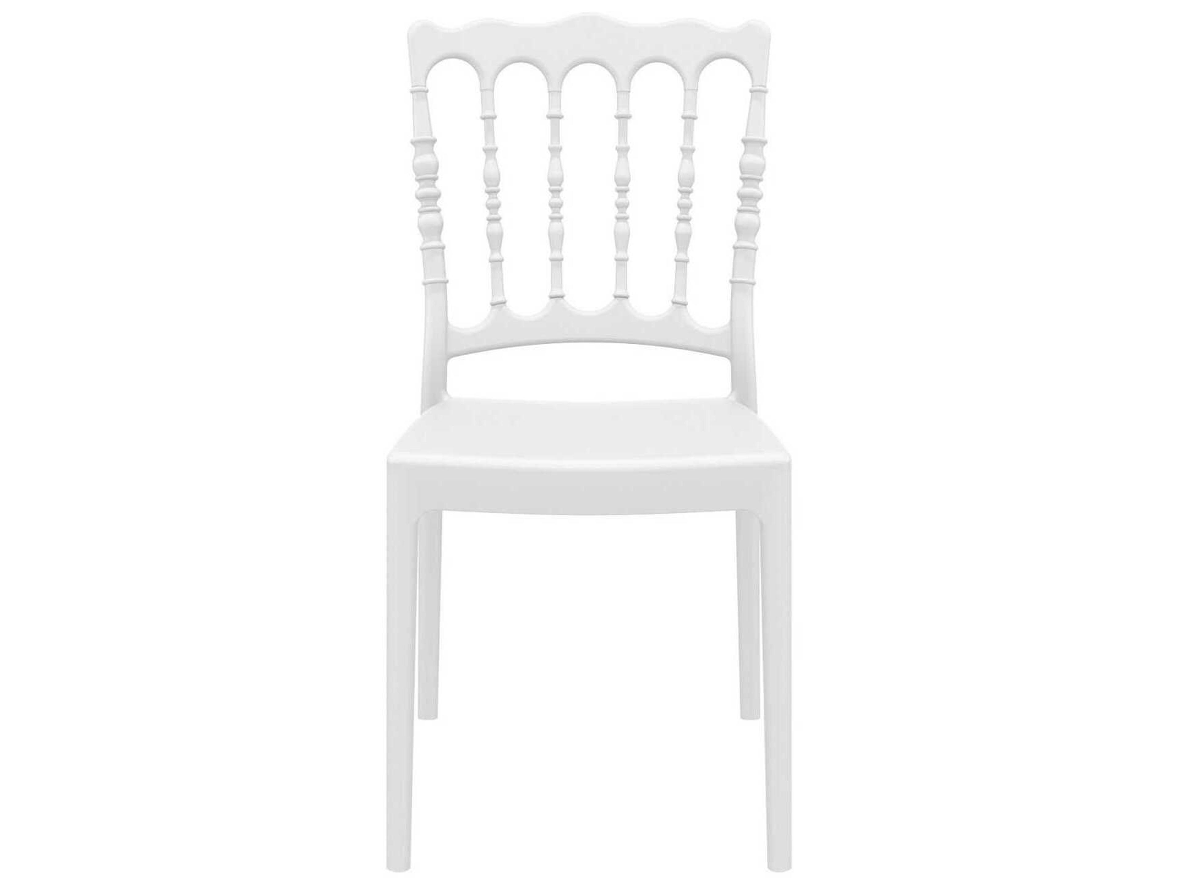 Compamia Napoleon White Resin Dining Chair