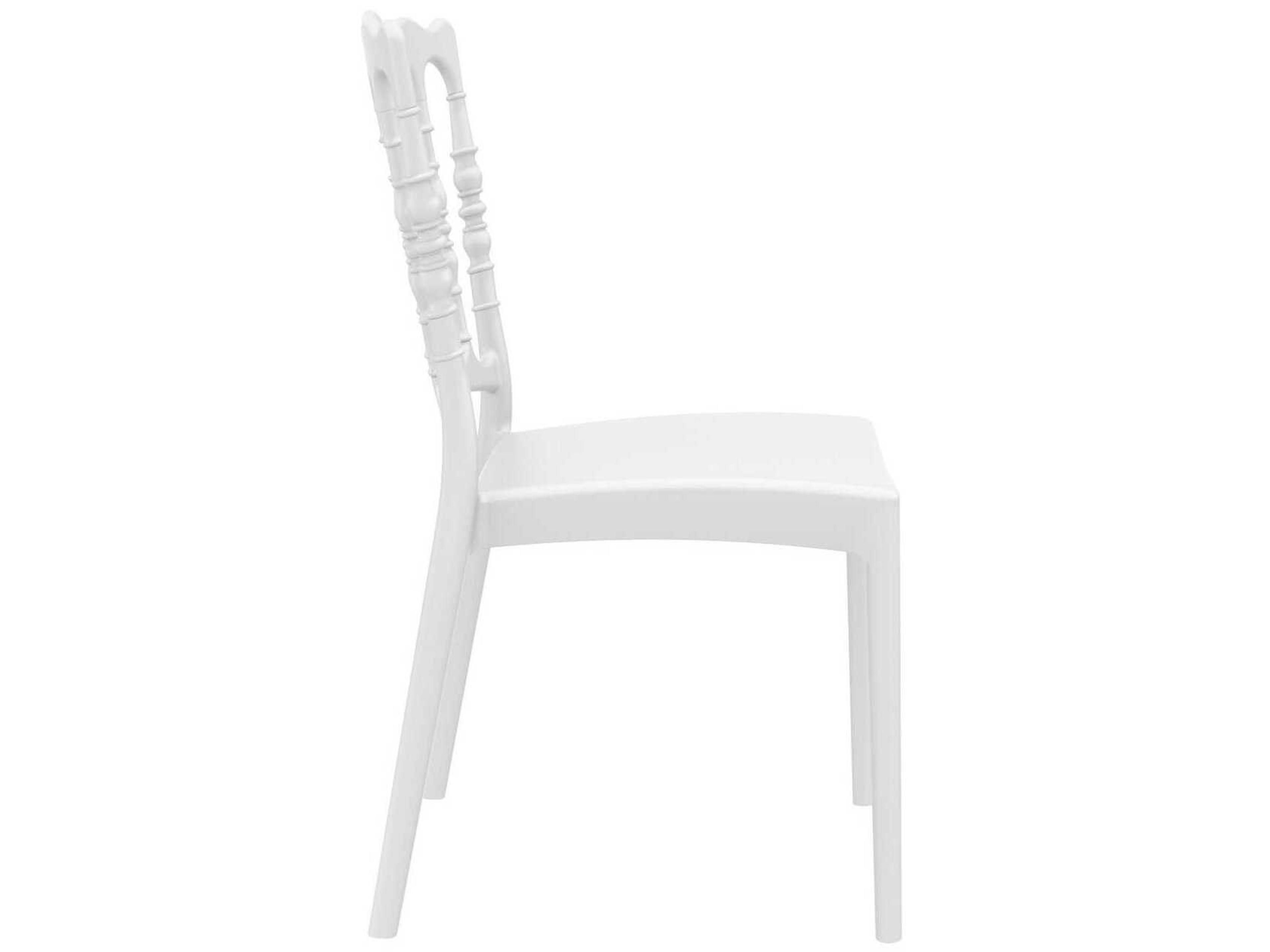 Compamia Napoleon White Resin Dining Chair