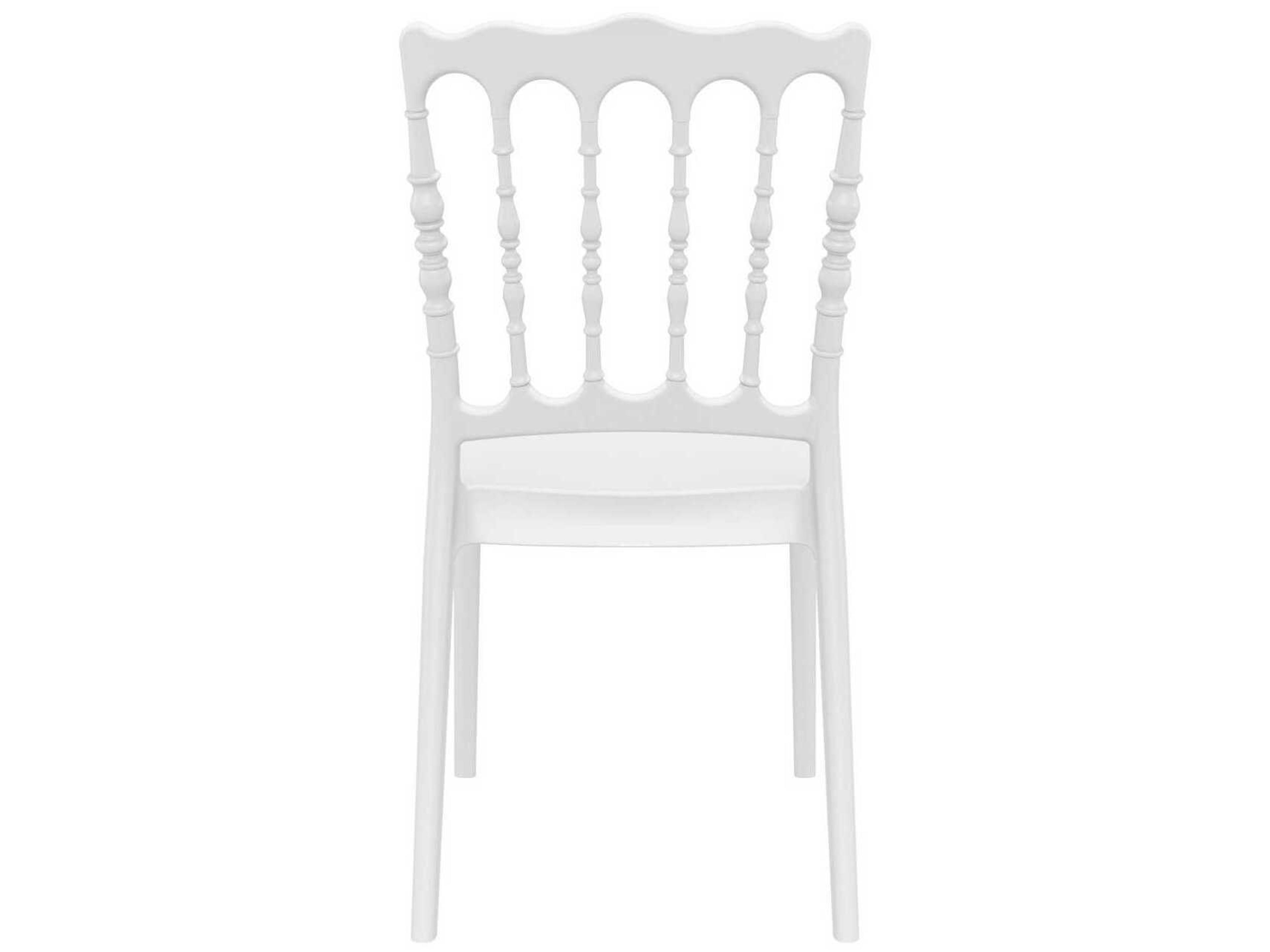 Compamia Napoleon White Resin Dining Chair