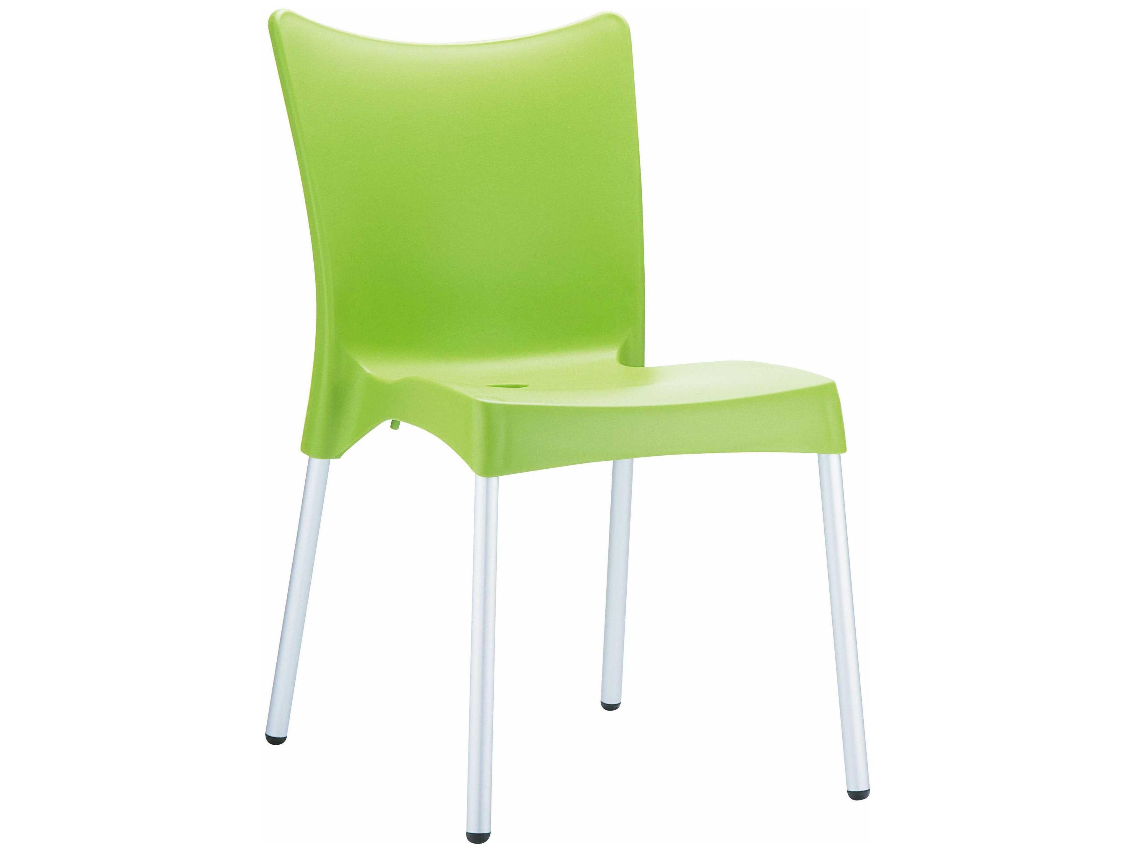 Juliette Apple Green Aluminum Resin Dining Chair