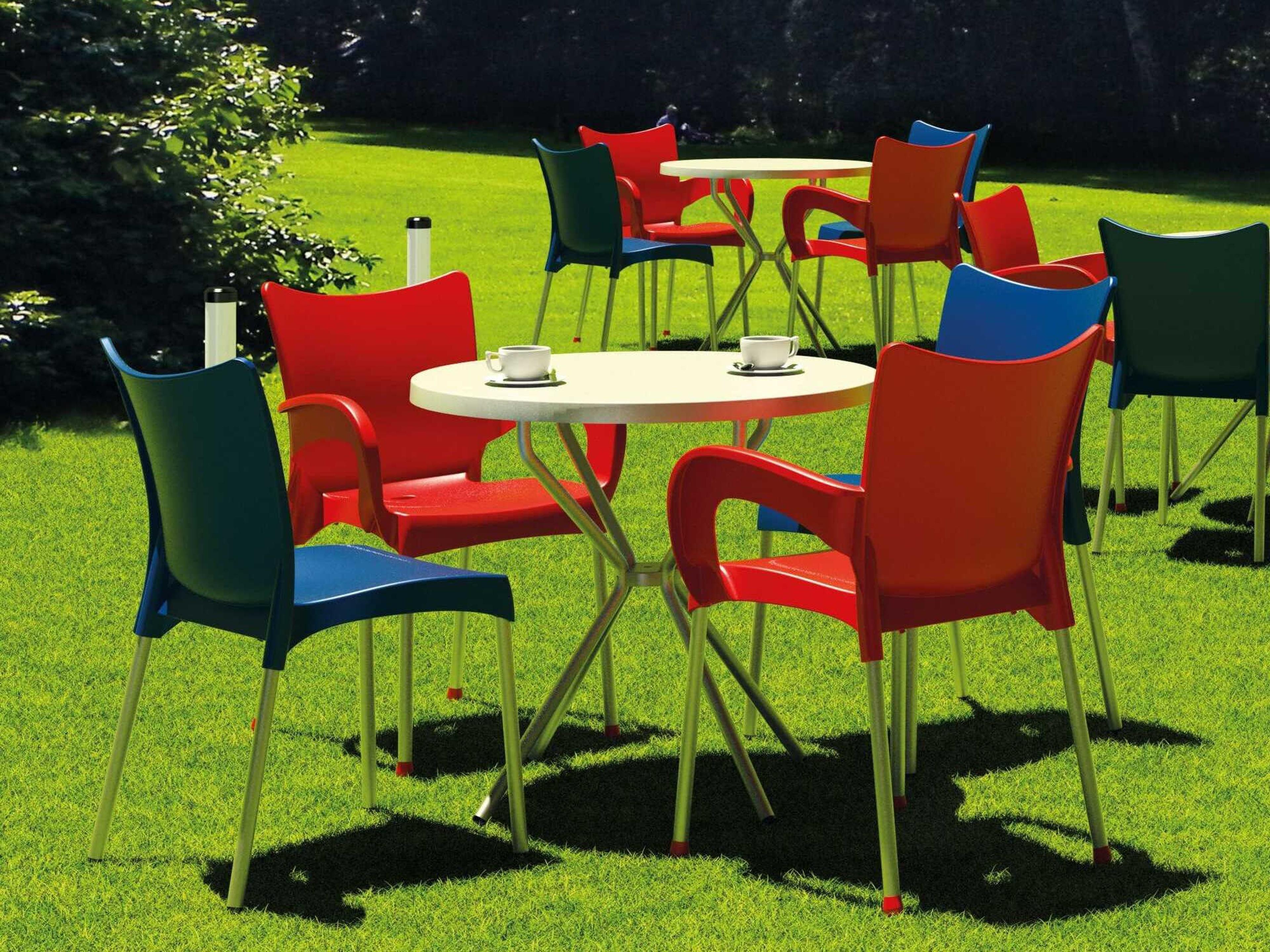 Compamia Juliette Dark Blue Aluminum Resin Dining Chair