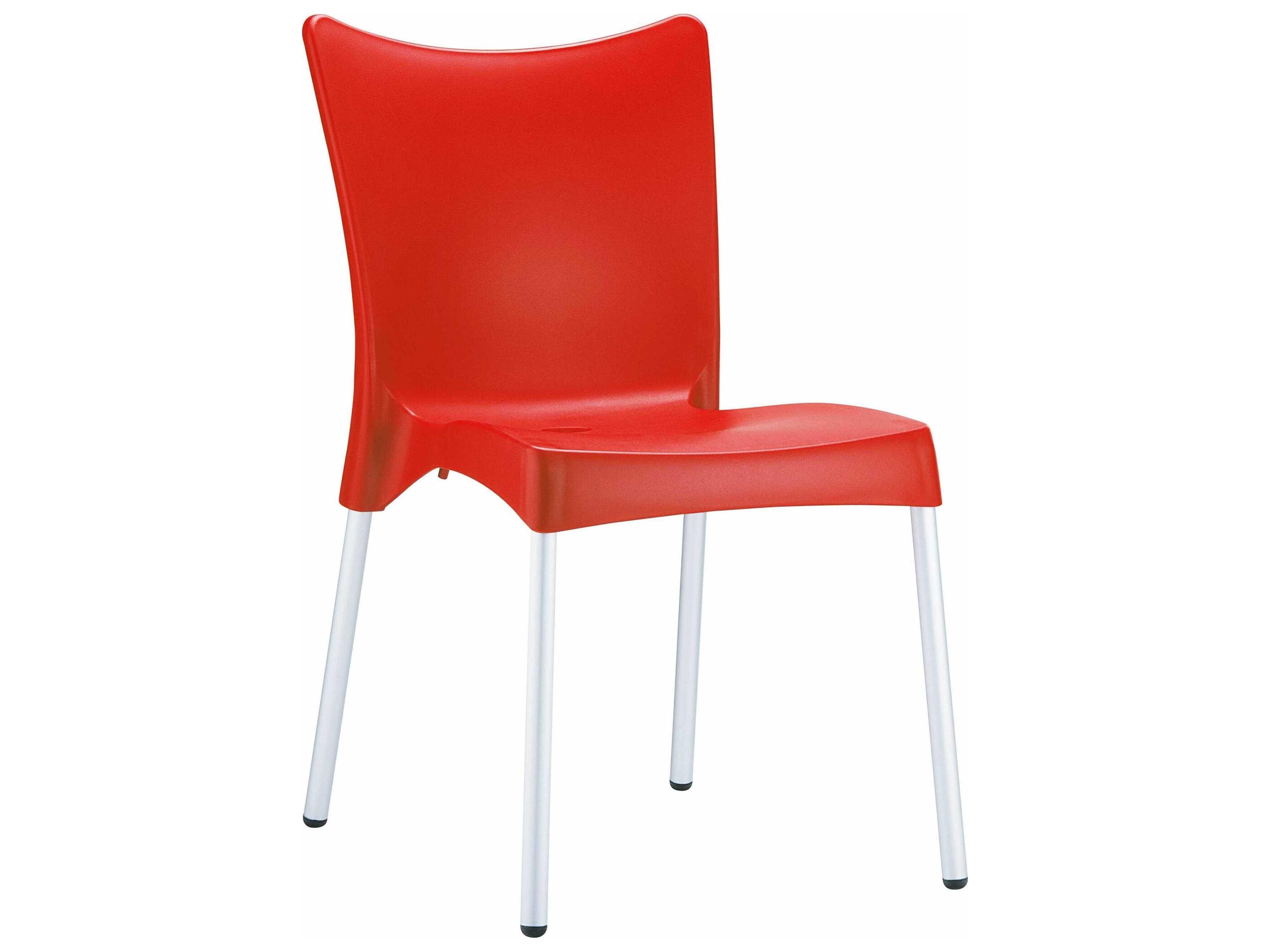 Juliette Red Aluminum Resin Dining Chair