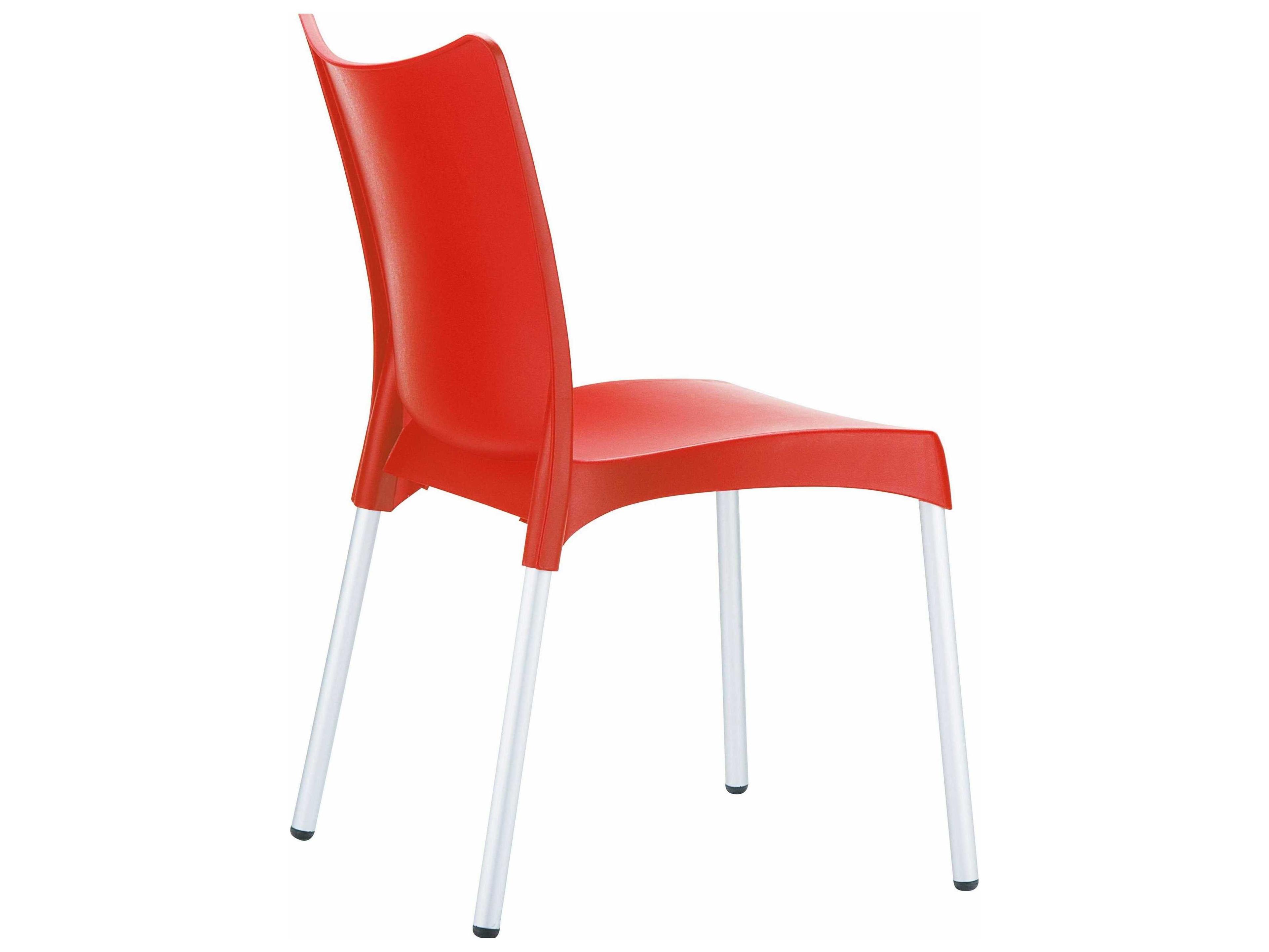 Compamia Juliette Red Aluminum Resin Dining Chair