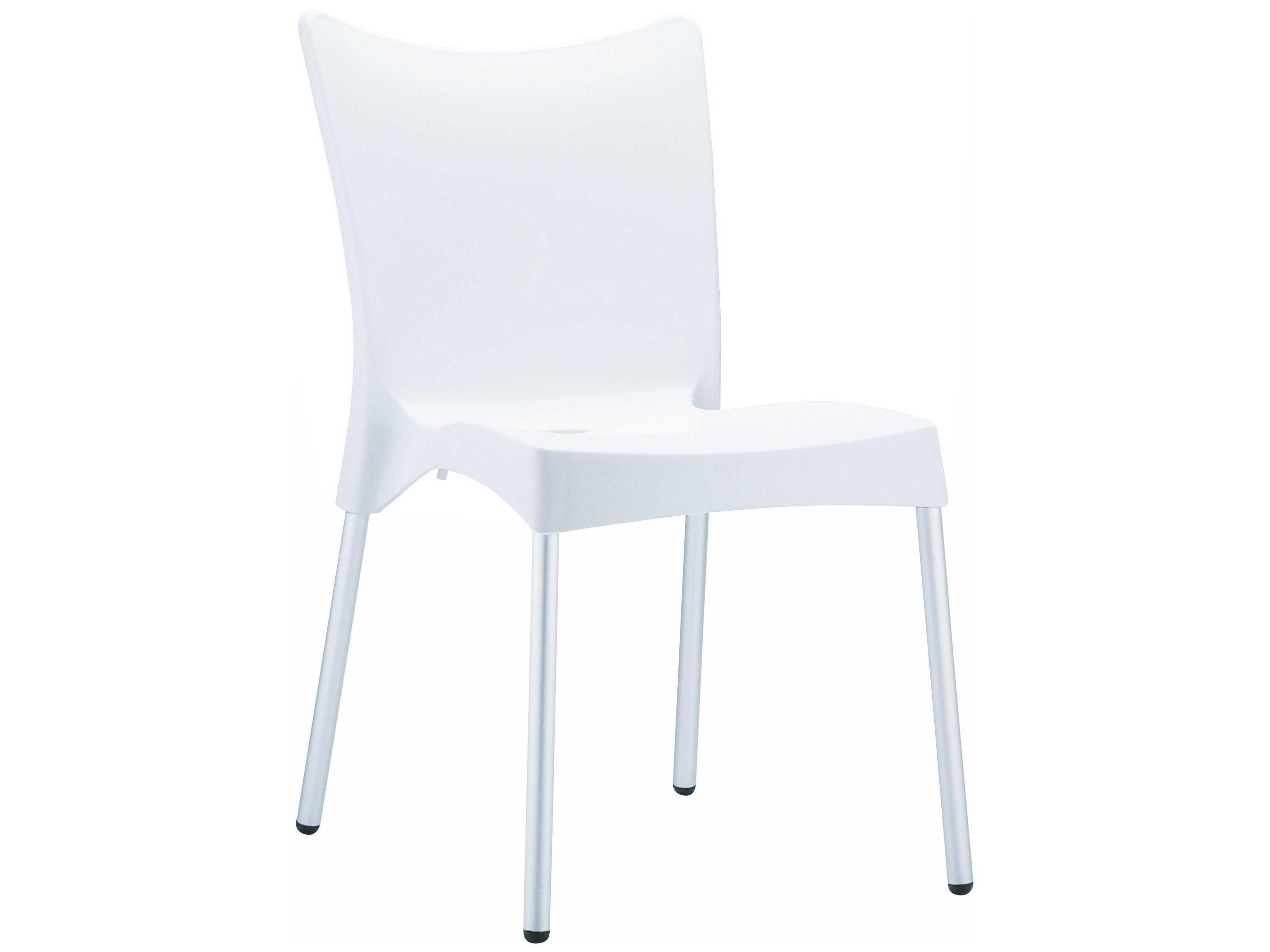 Juliette White Aluminum Resin Dining Chair