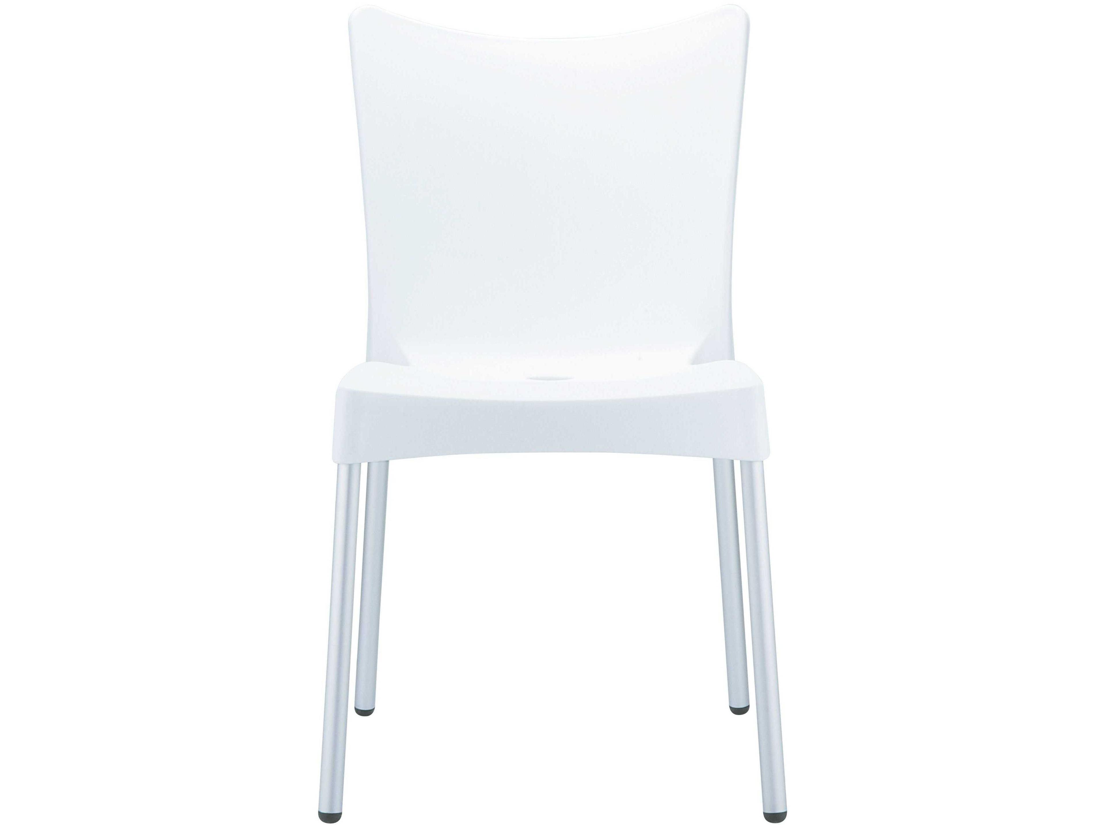 Compamia Juliette White Aluminum Resin Dining Chair
