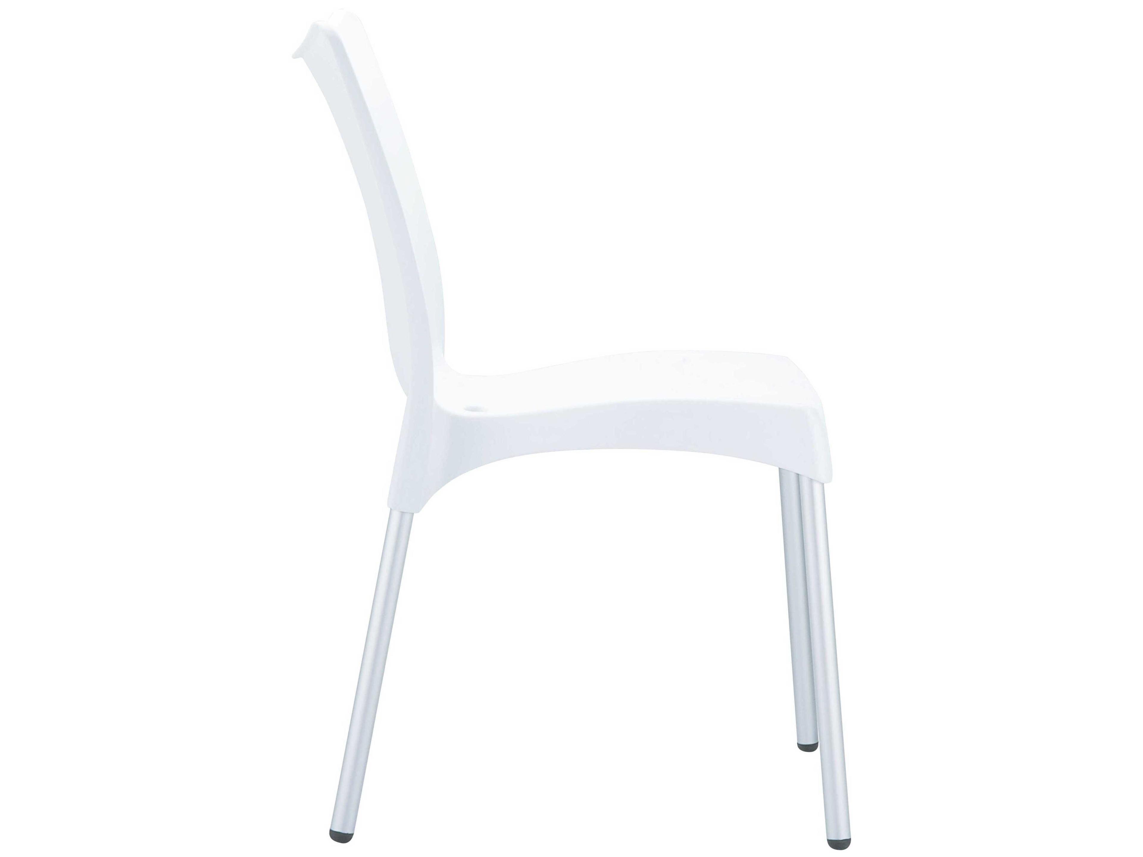 Compamia Juliette White Aluminum Resin Dining Chair
