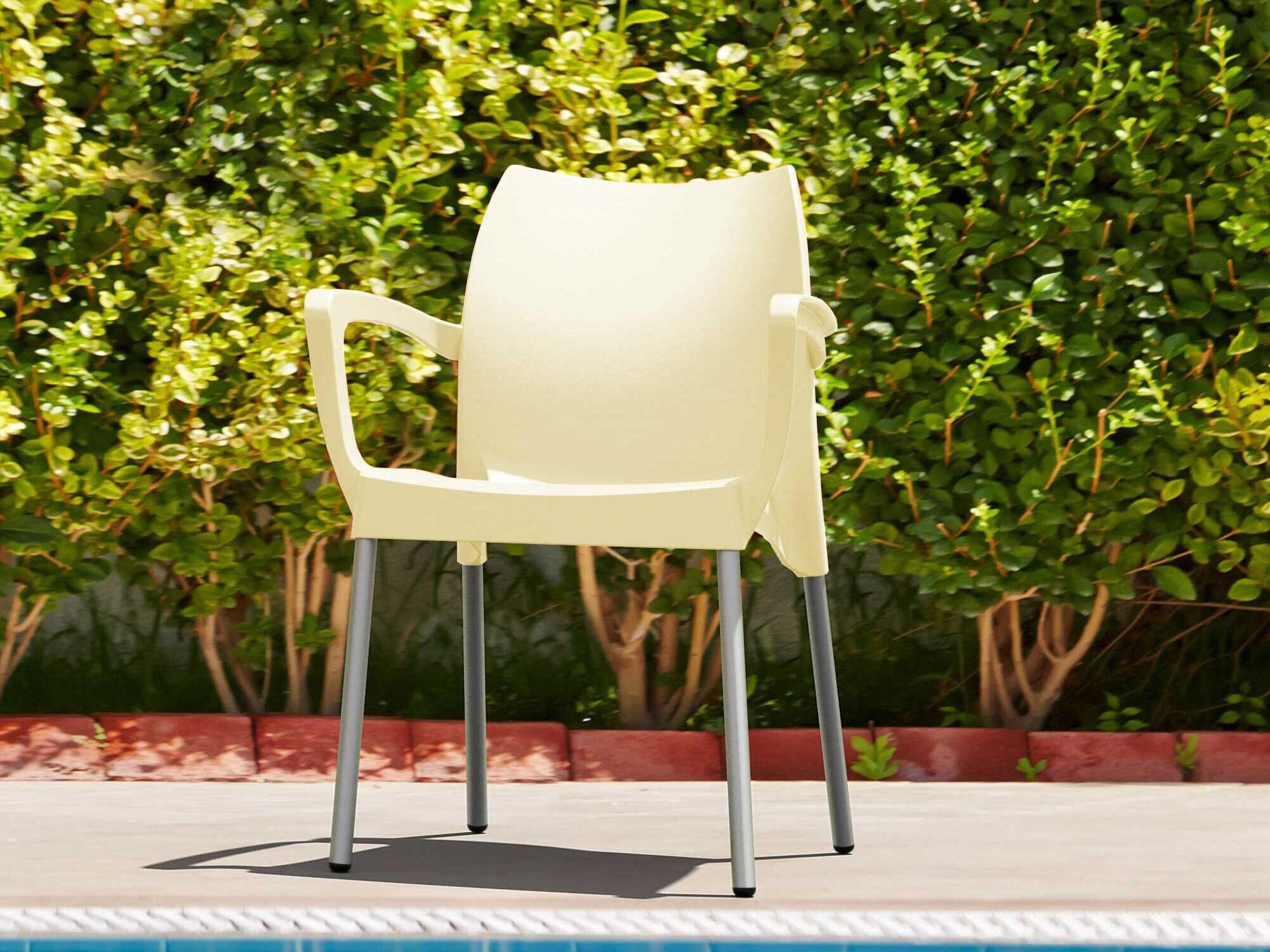 Compamia Dolce Beige Aluminum Resin Dining Chair