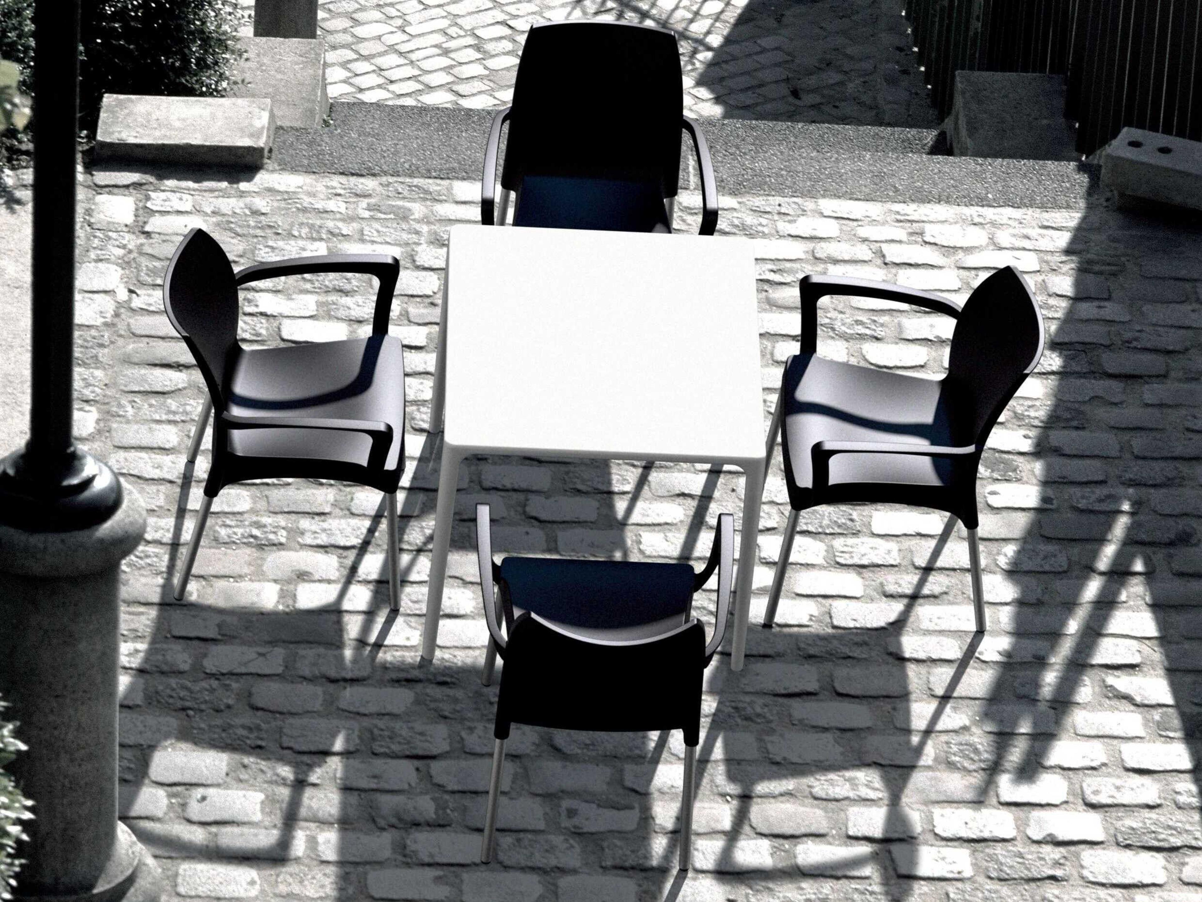 Compamia Dolce Black Aluminum Resin Dining Chair
