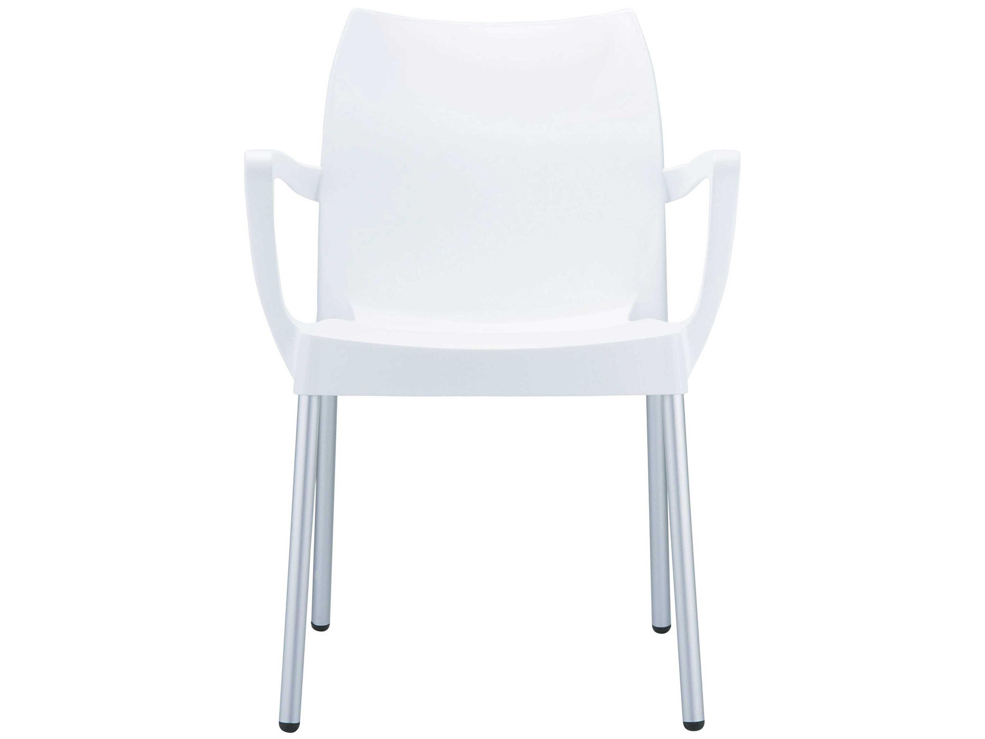 Compamia Dolce White Aluminum Resin Dining Chair