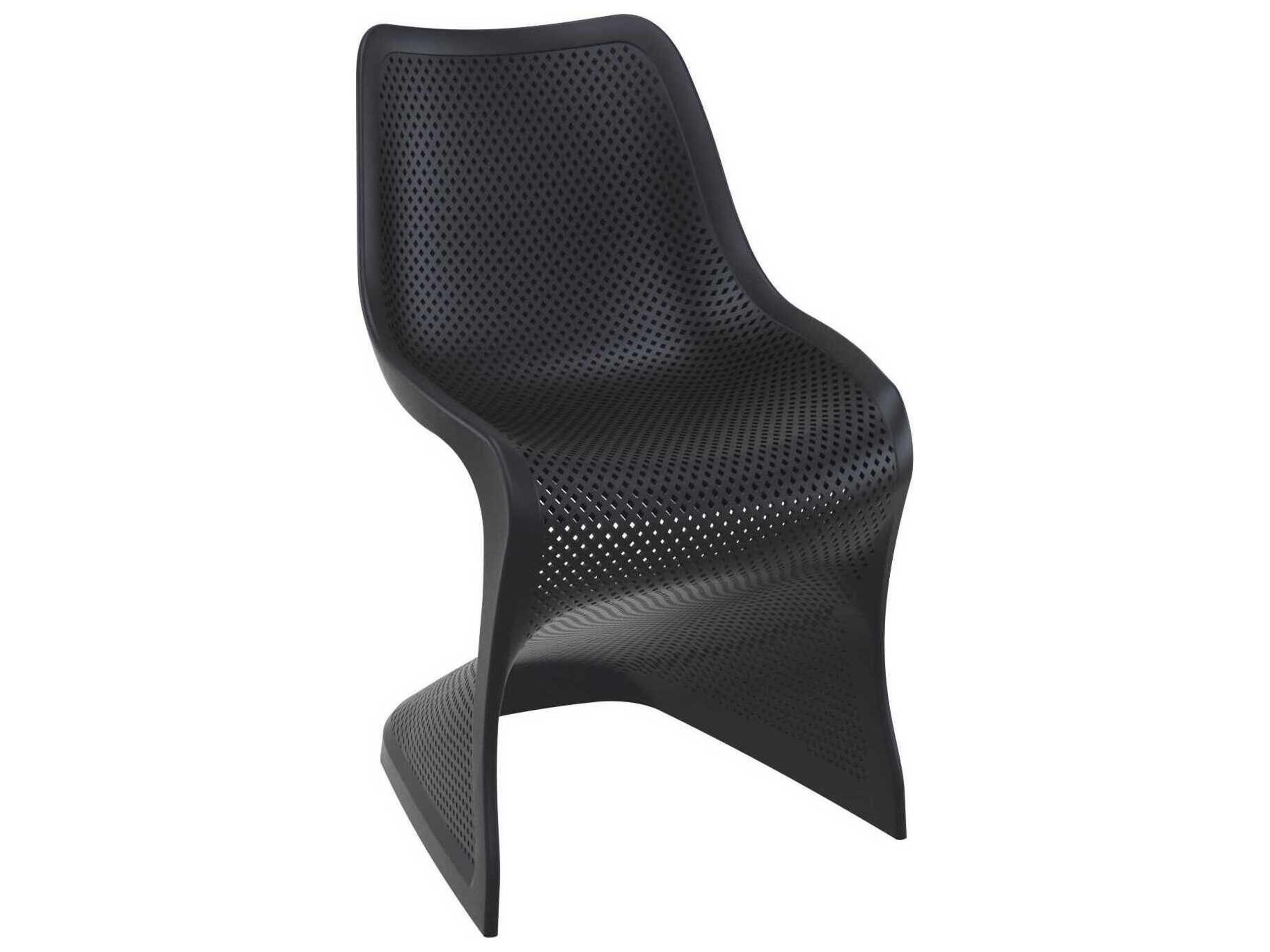Bloom Black Resin Dining Chair