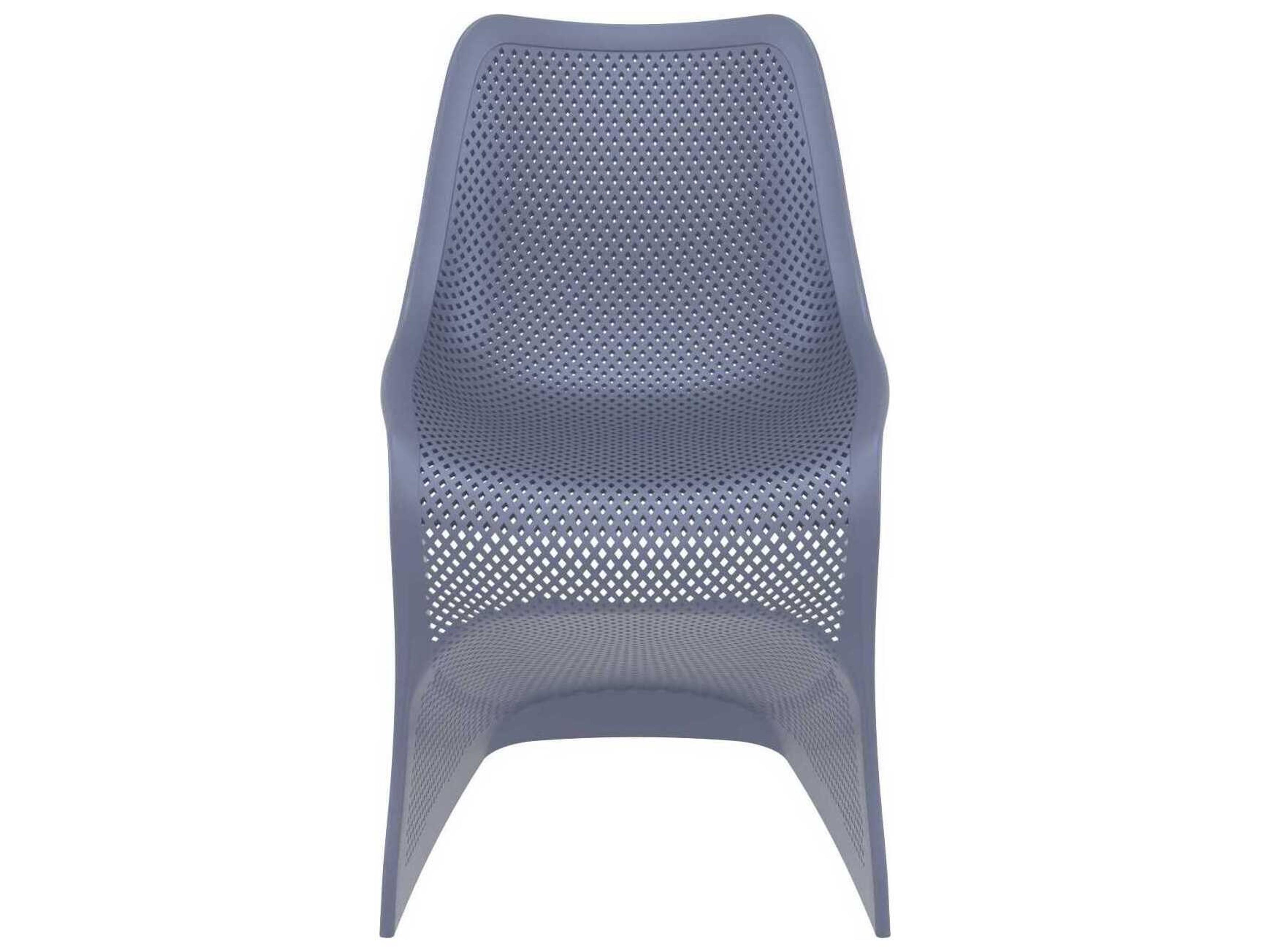 Compamia Bloom Dark Gray Resin Dining Chair