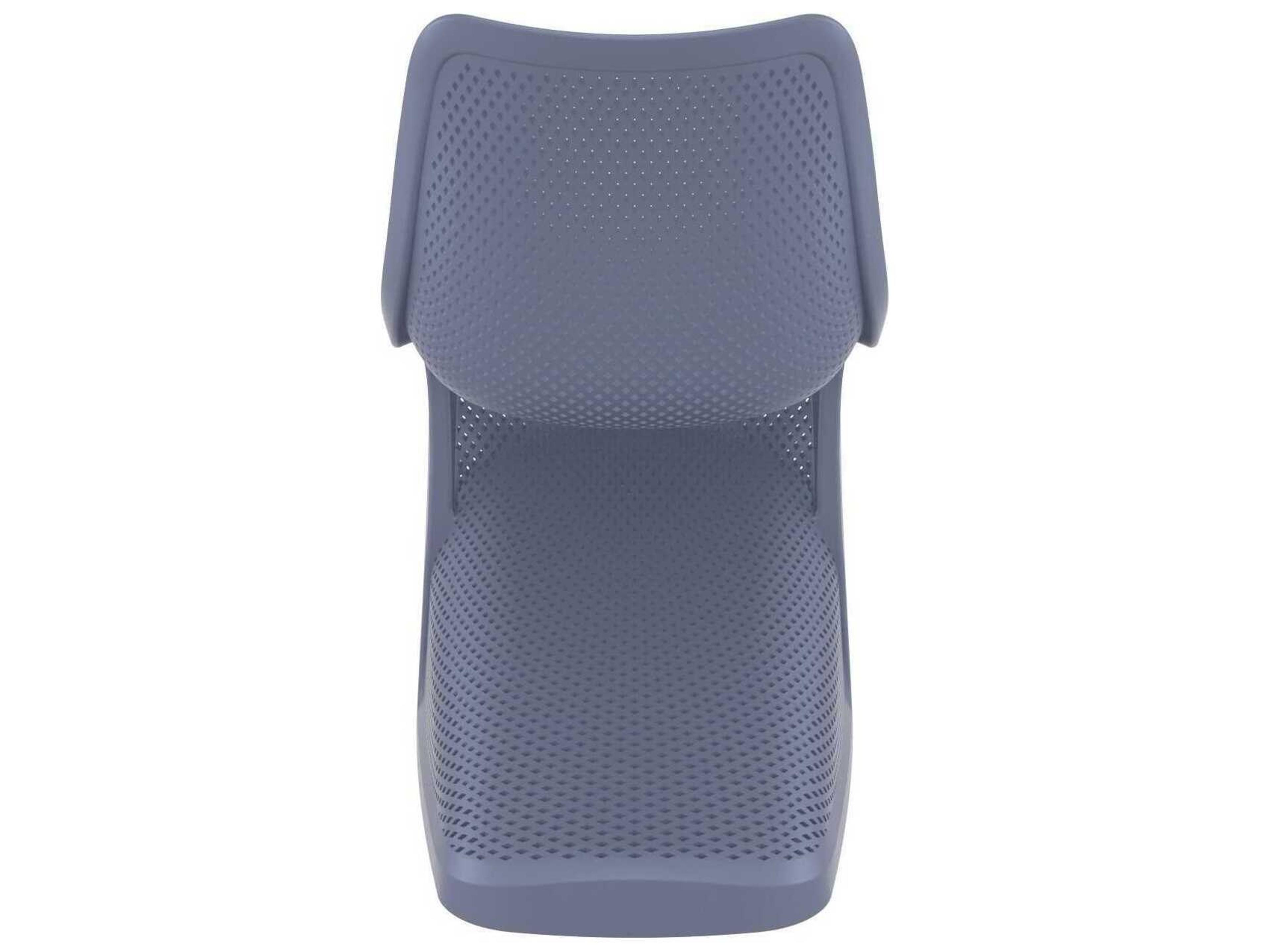 Compamia Bloom Dark Gray Resin Dining Chair