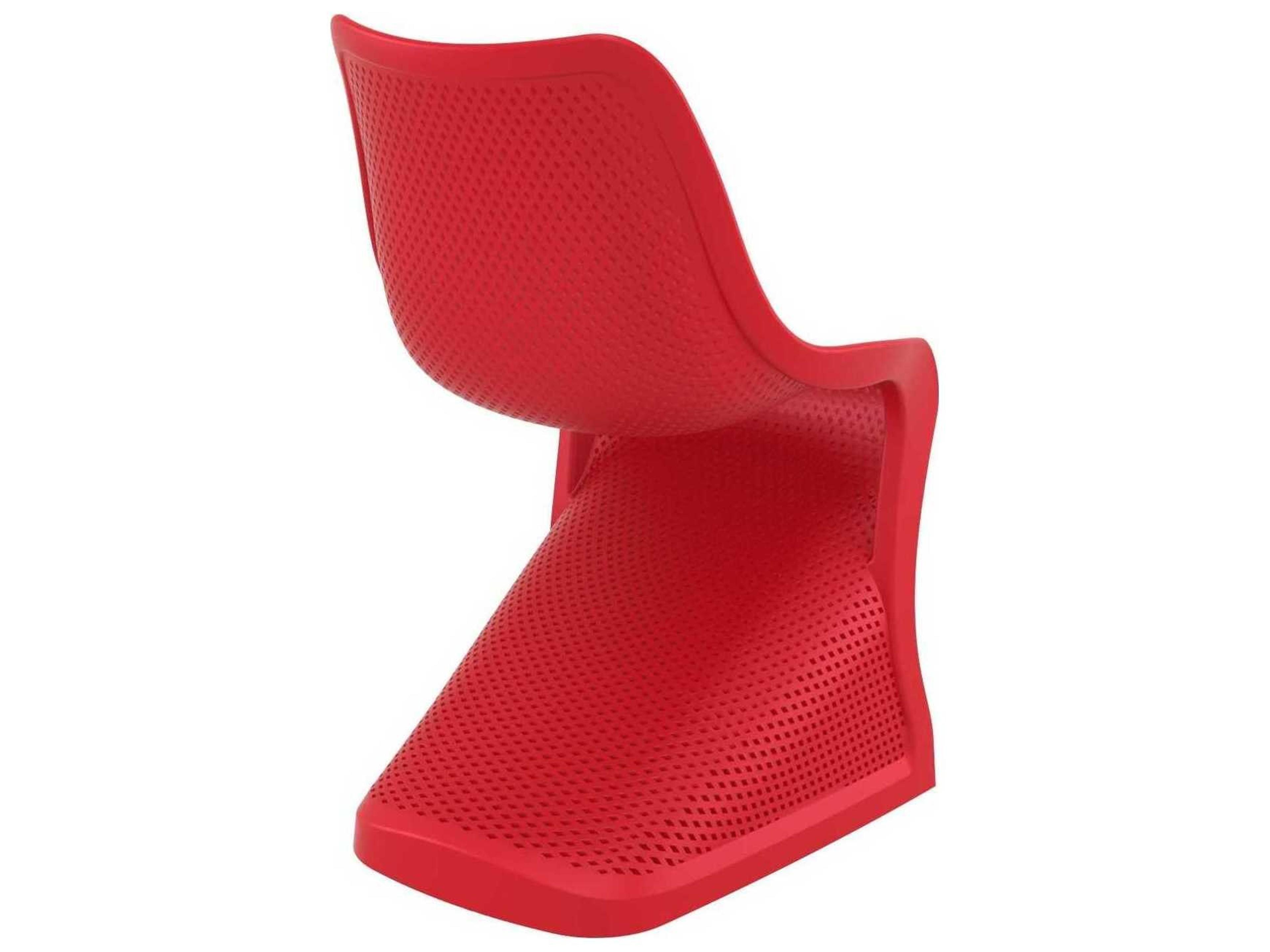 Compamia Bloom Red Resin Dining Chair