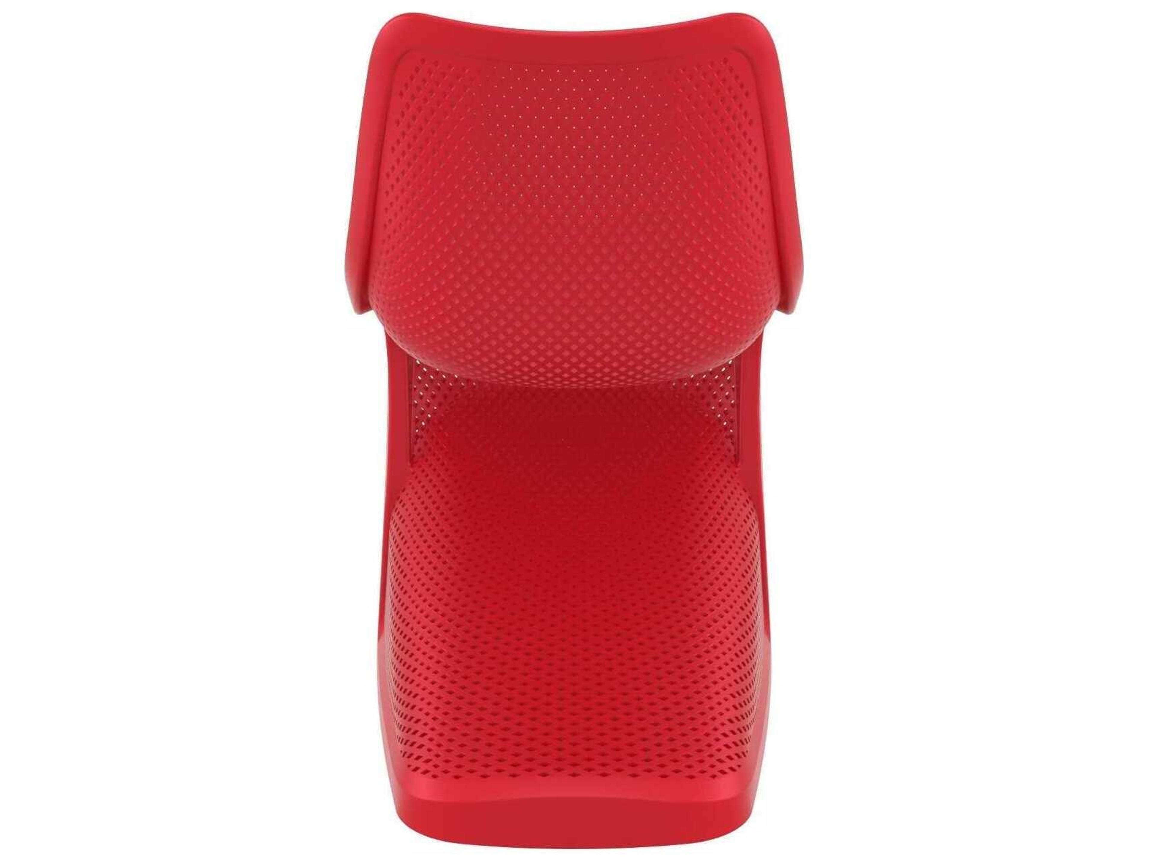 Compamia Bloom Red Resin Dining Chair