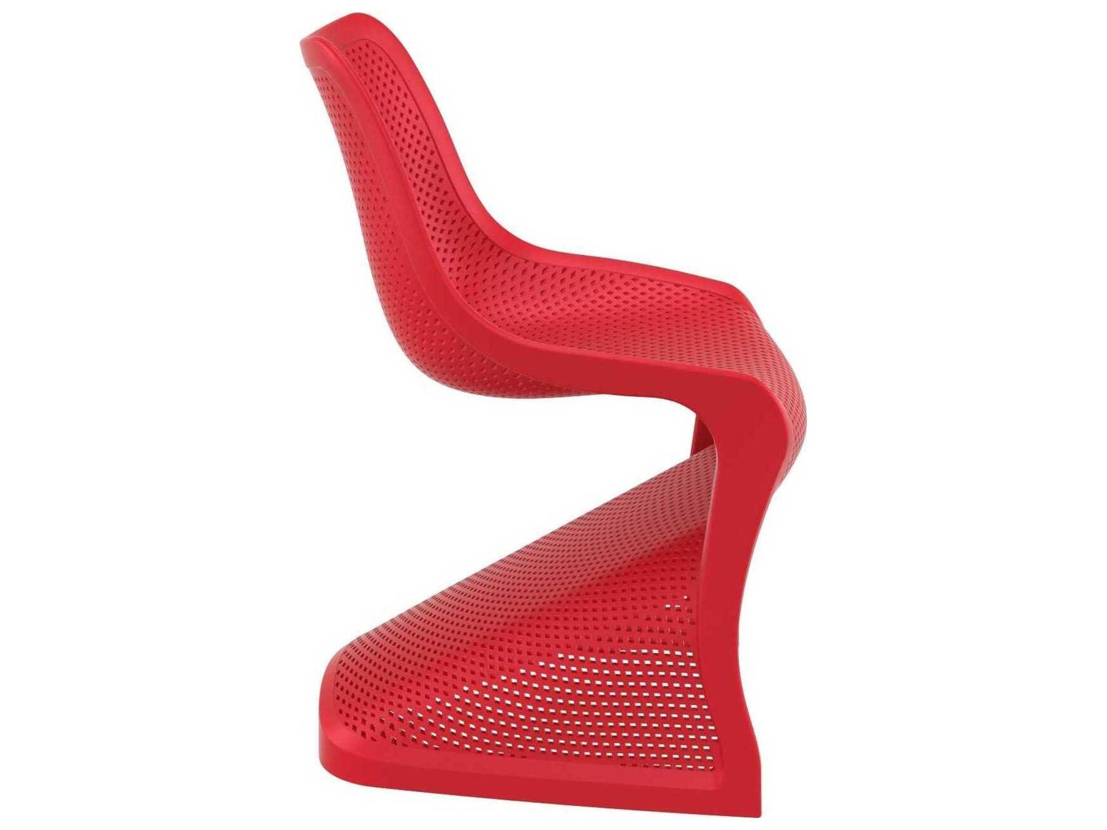 Compamia Bloom Red Resin Dining Chair