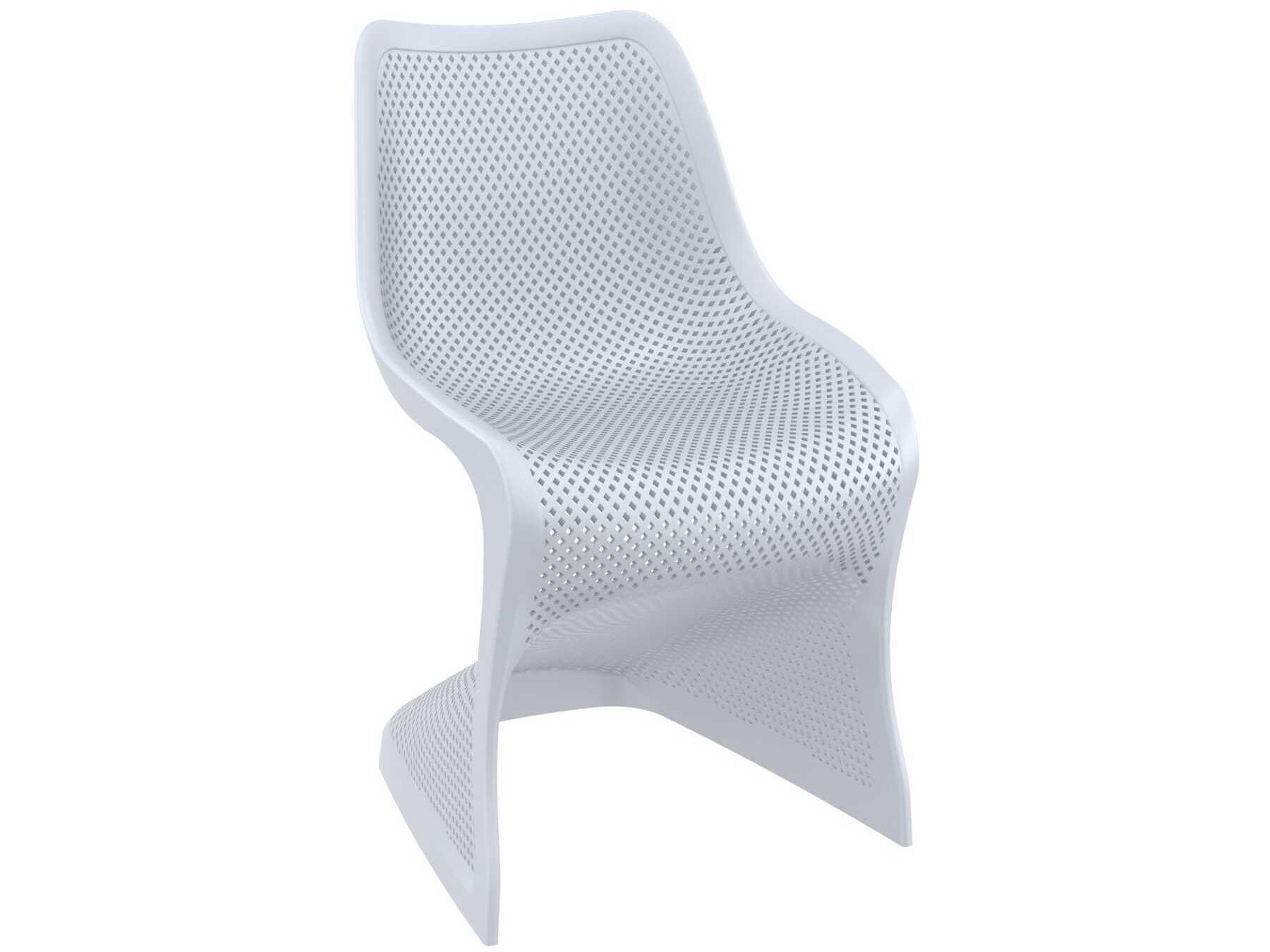 Bloom Silver Resin Dining Chair
