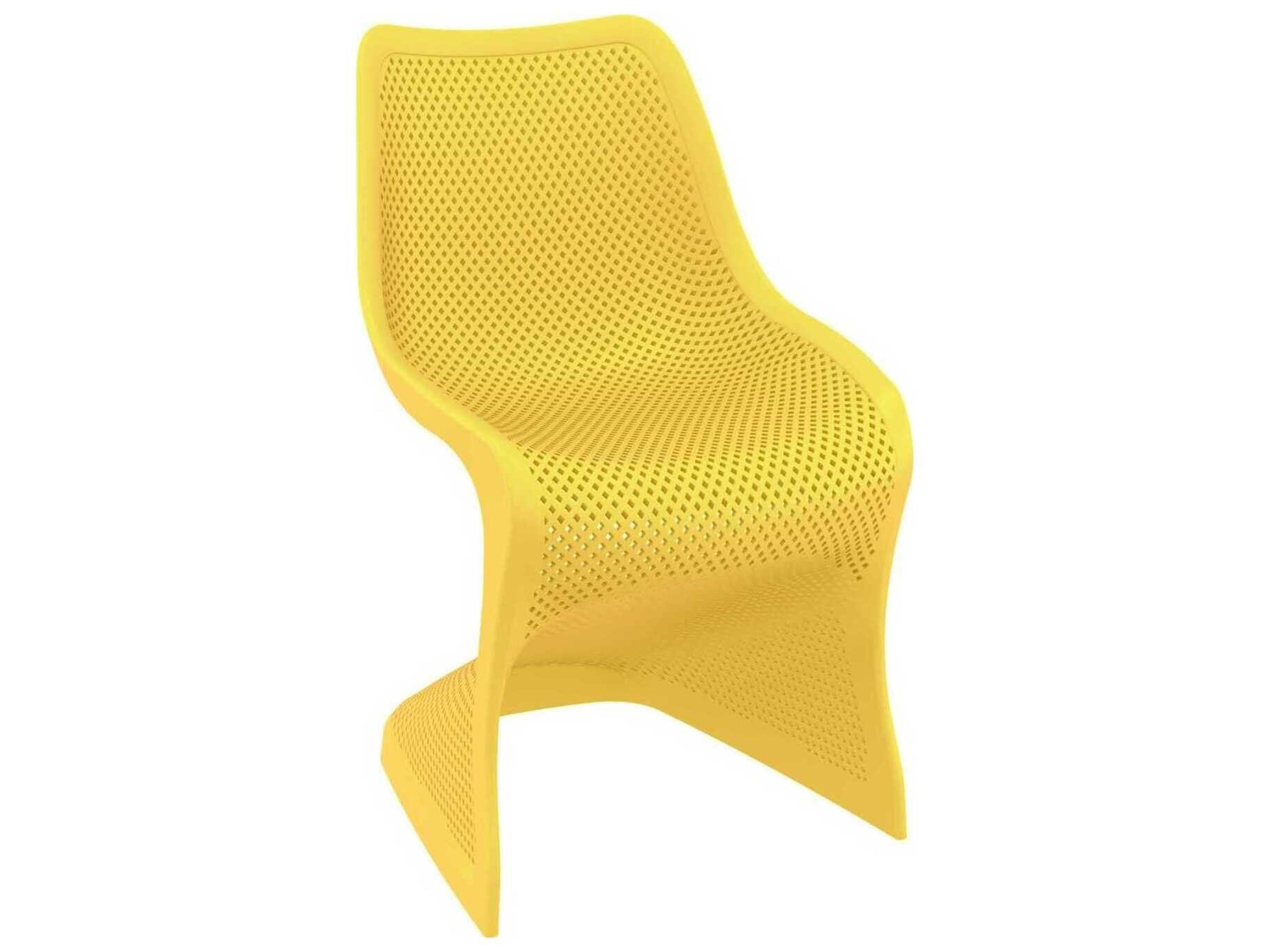 Bloom Yellow Resin Dining Chair
