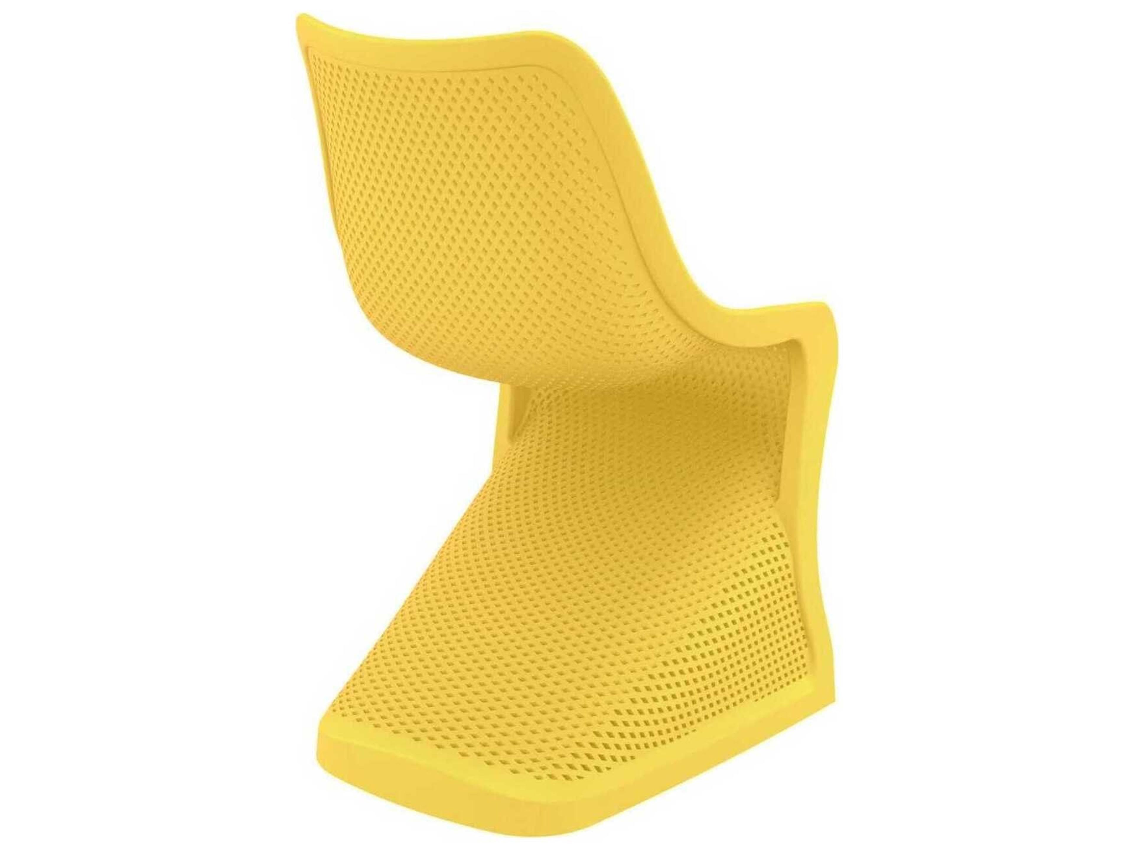Compamia Bloom Yellow Resin Dining Chair