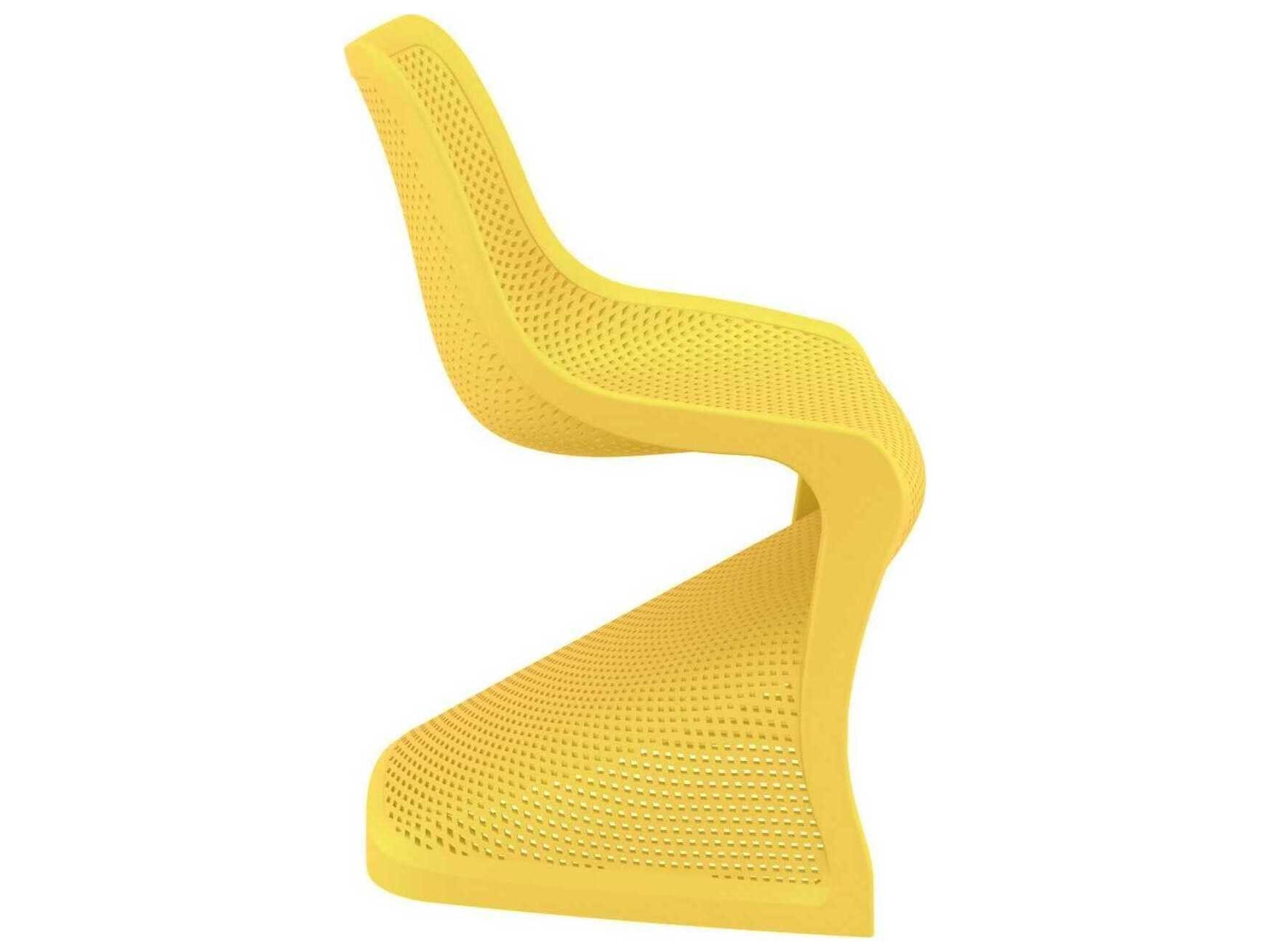 Compamia Bloom Yellow Resin Dining Chair
