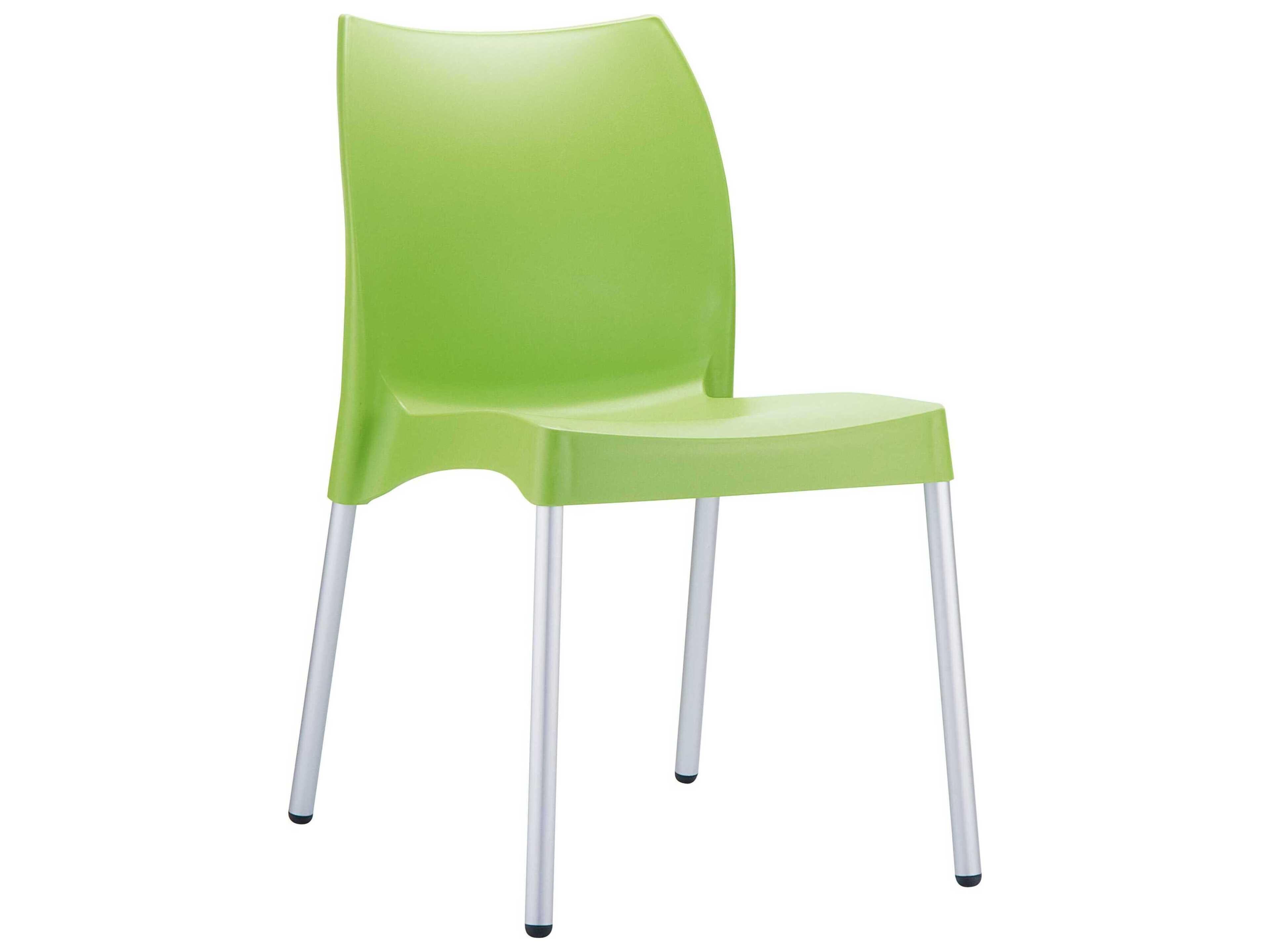 Vita Apple Green Resin Dining Chair