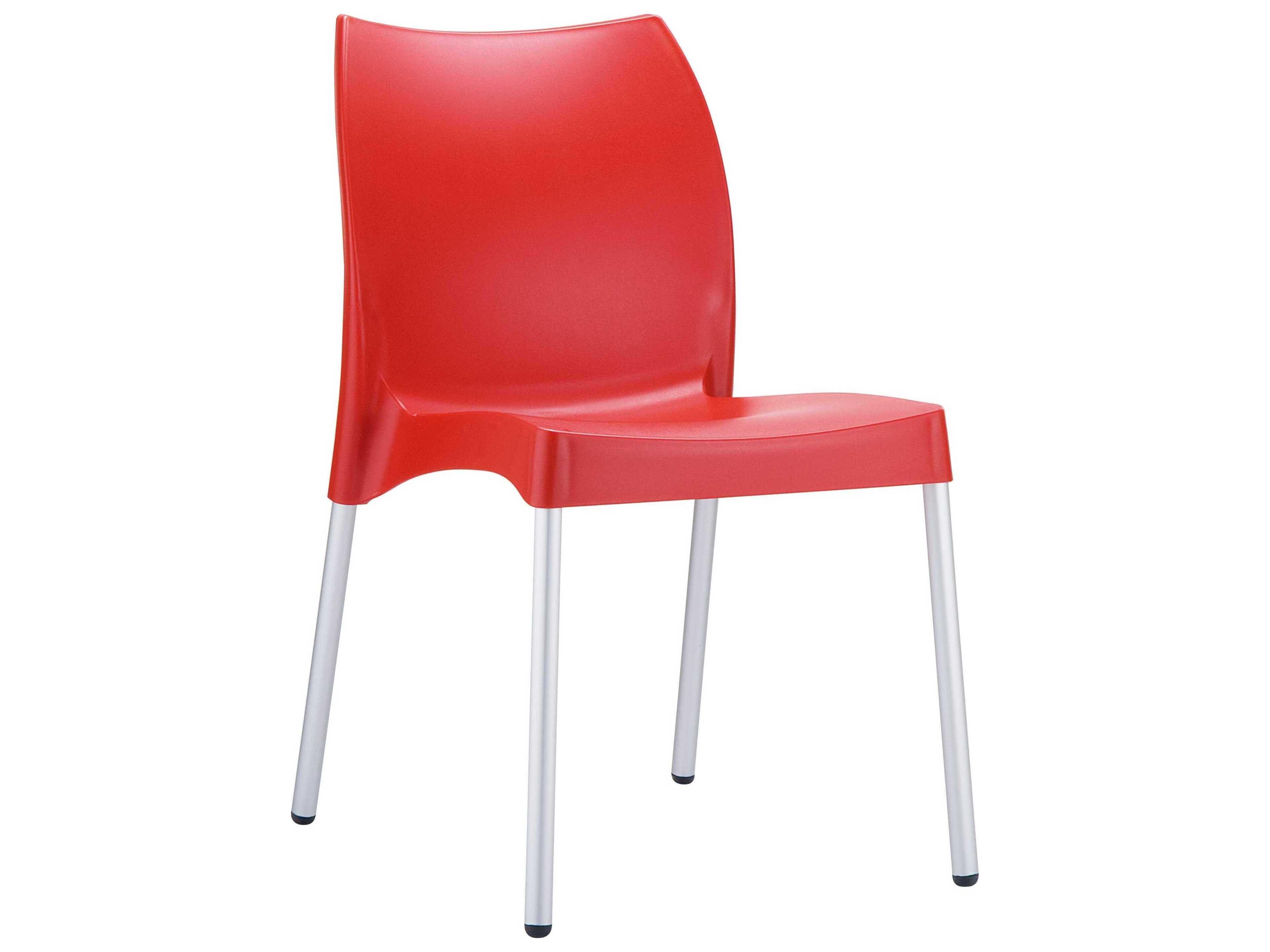 Vita Red Resin Dining Chair