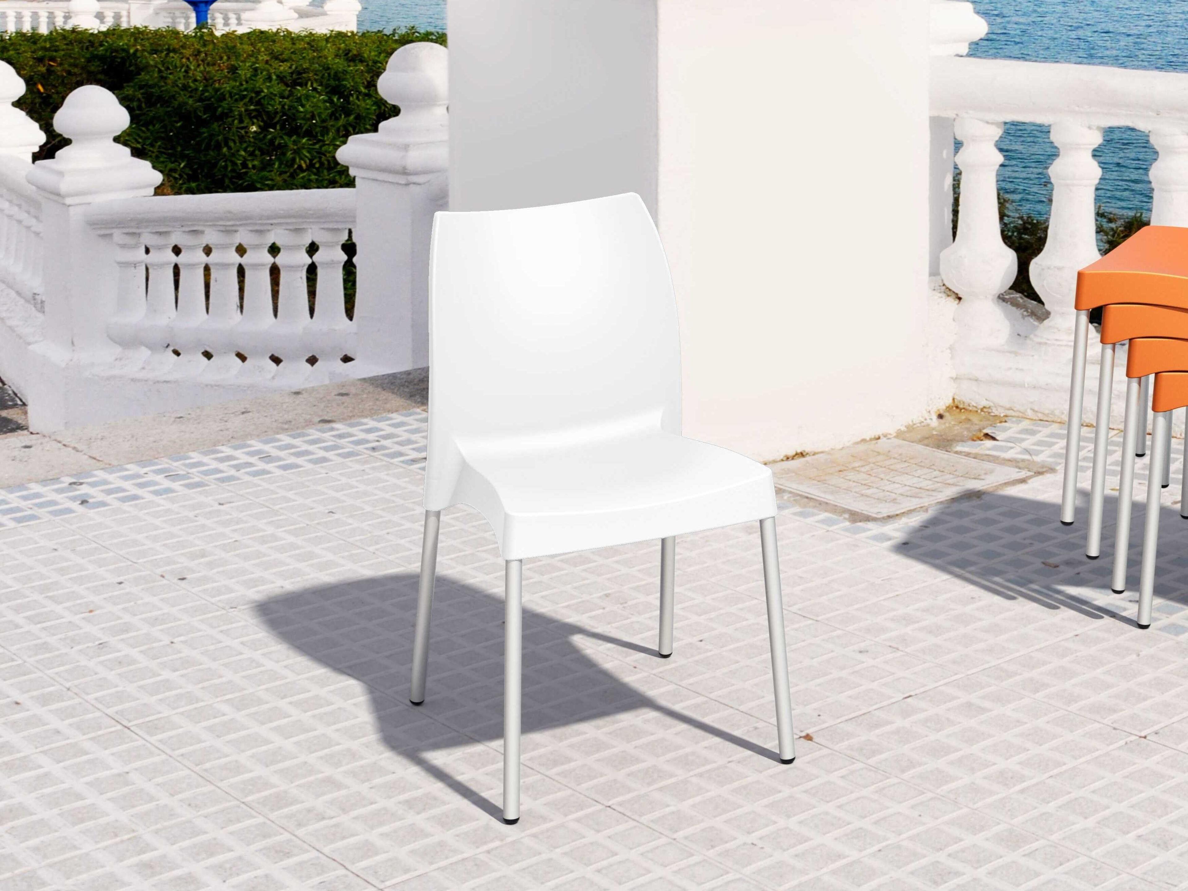 Compamia Vita White Resin Dining Chair