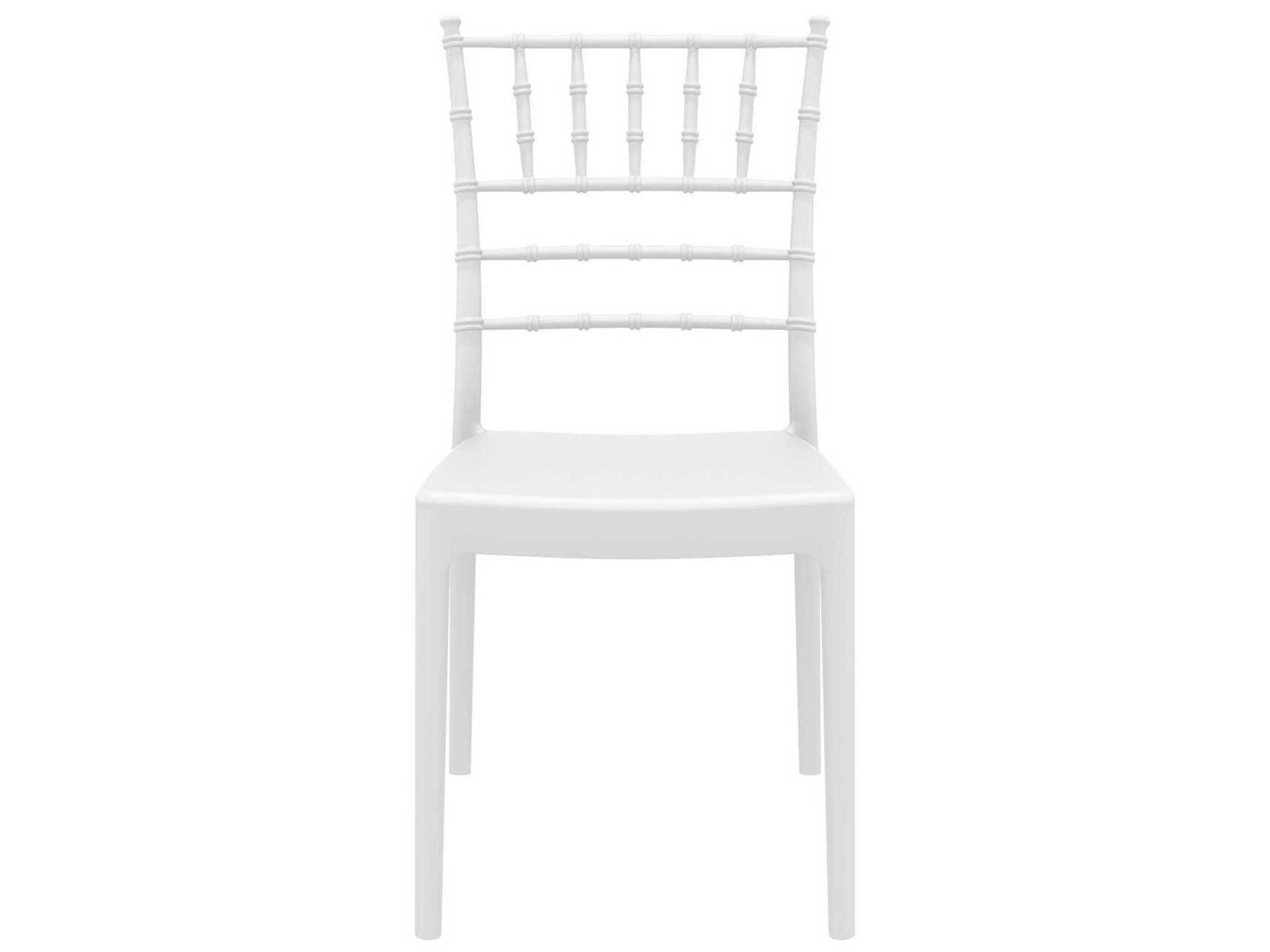 Compamia Josephine White Polypropylene Resin Dining Chair