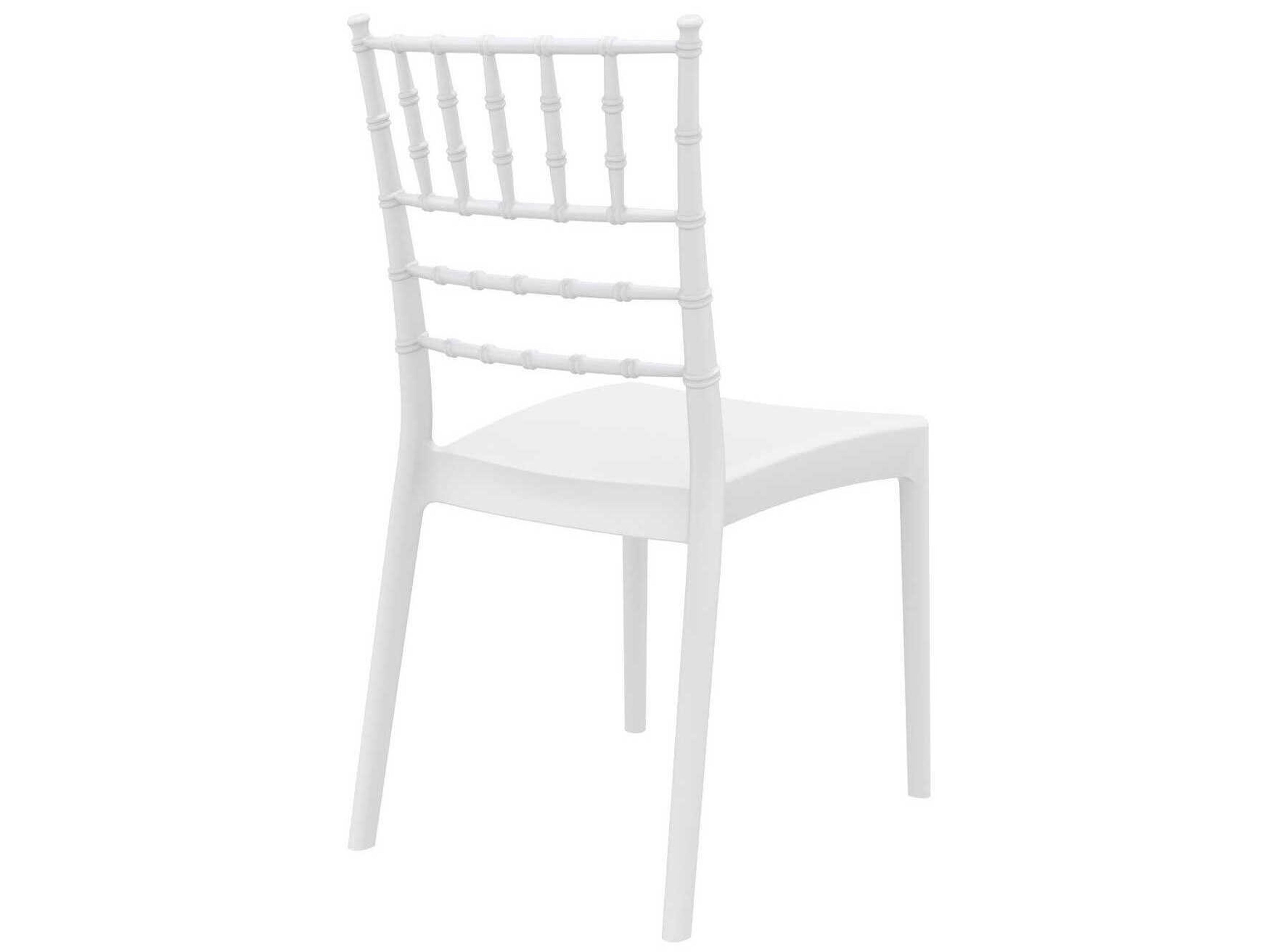 Compamia Josephine White Polypropylene Resin Dining Chair
