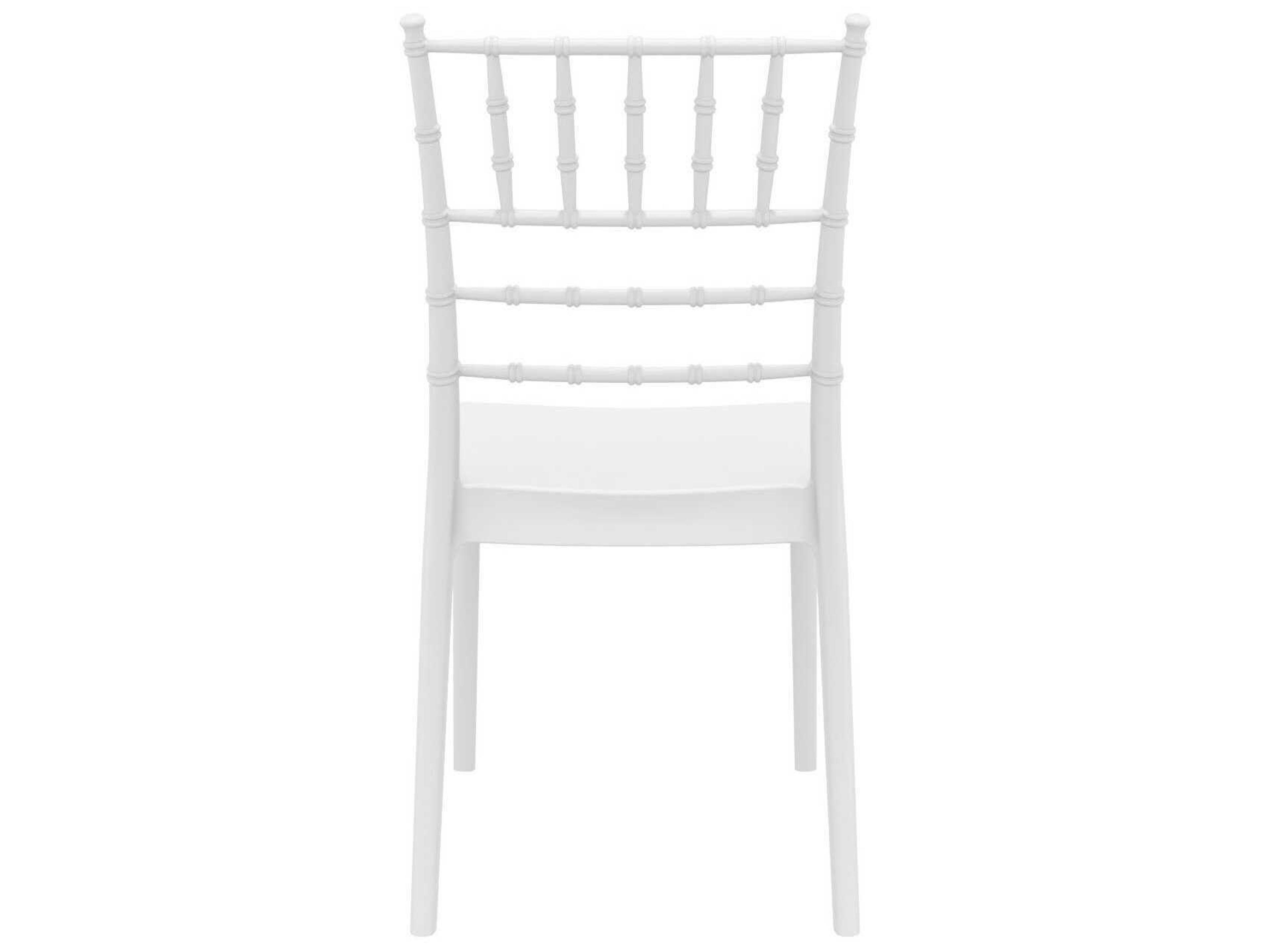 Compamia Josephine White Polypropylene Resin Dining Chair