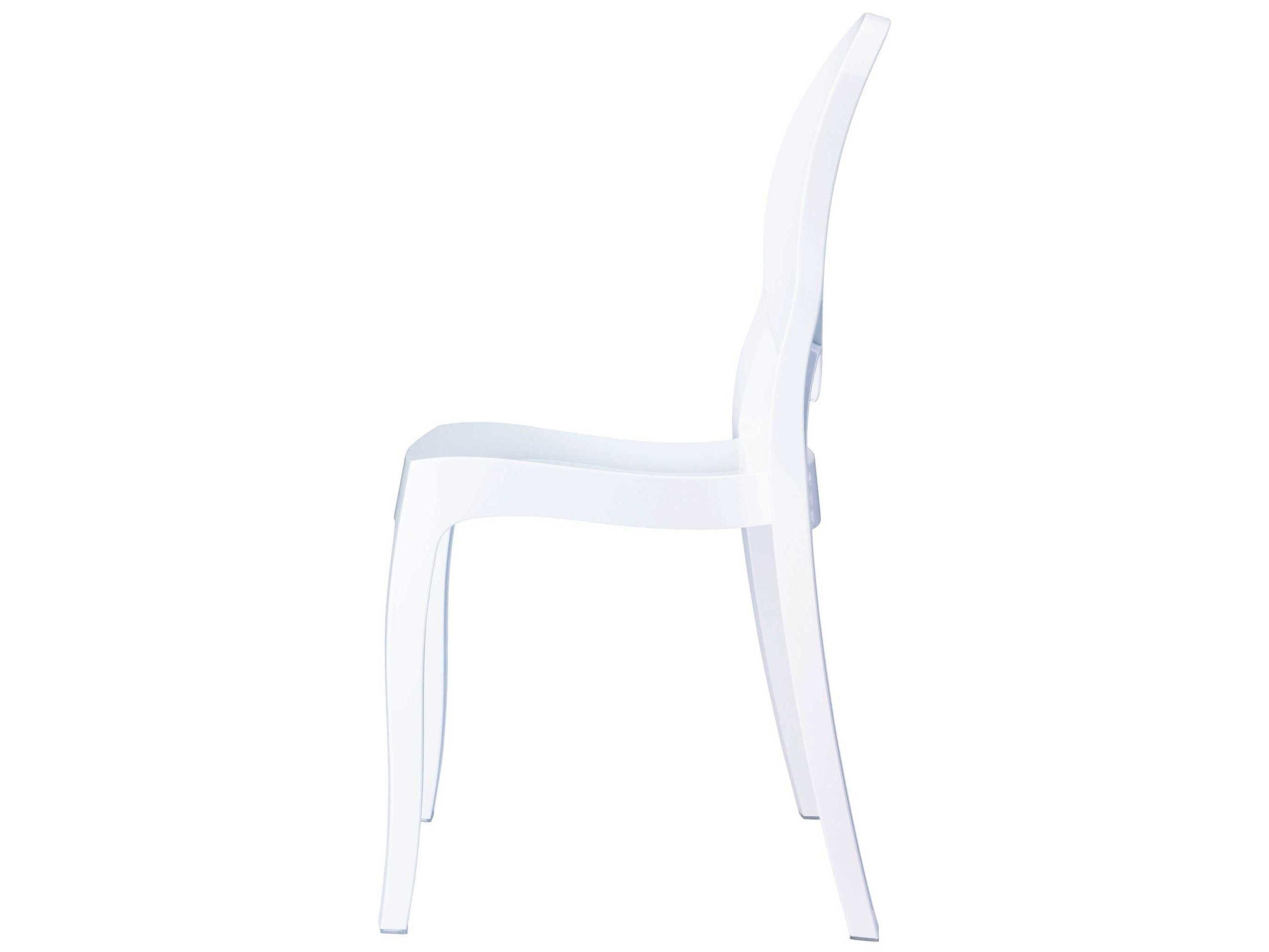Compamia Elizabeth Kids Glossy White Dining Chair