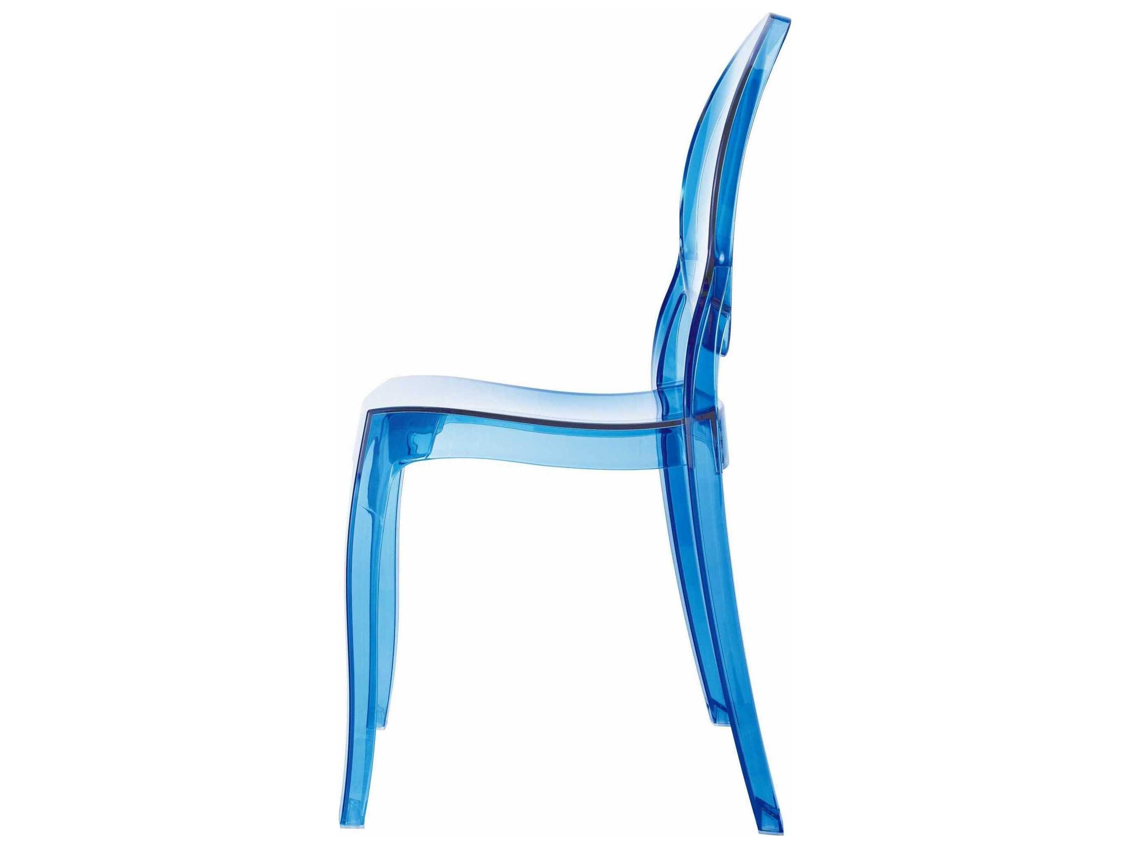 Compamia Elizabeth Kids Transparent Blue Dining Chair
