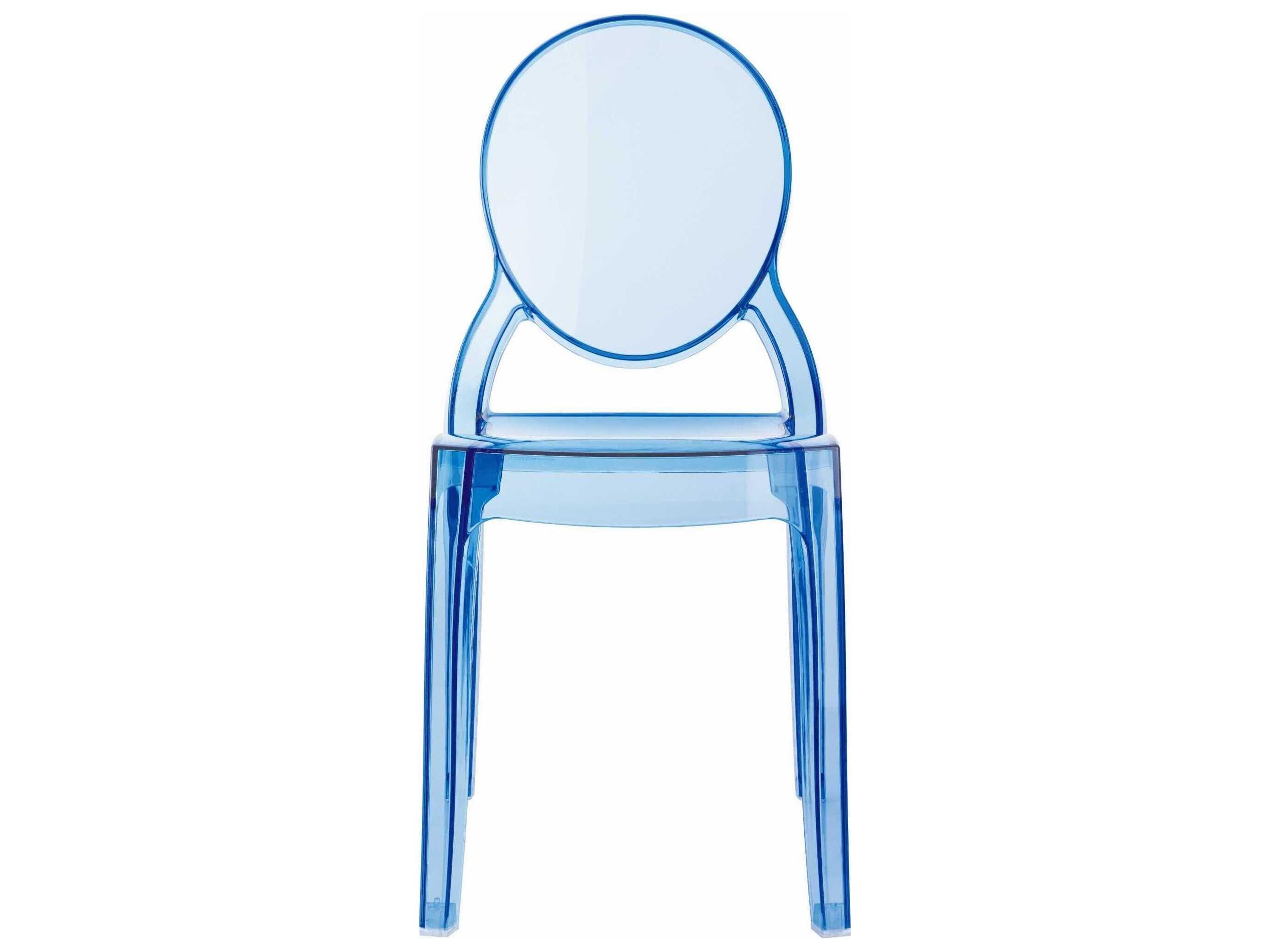 Compamia Elizabeth Kids Transparent Blue Dining Chair