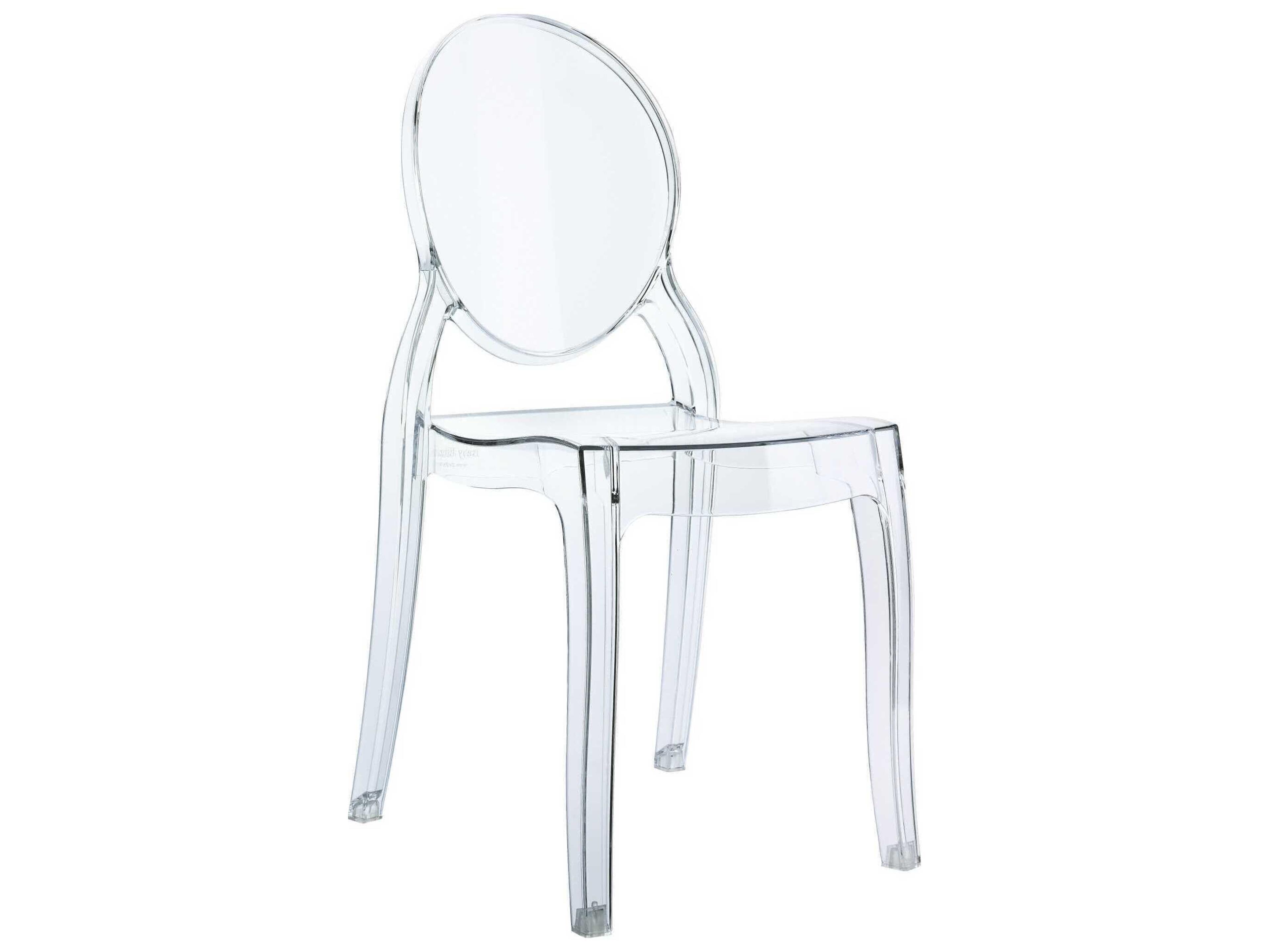 Elizabeth Kids Transparent Clear Dining Chair