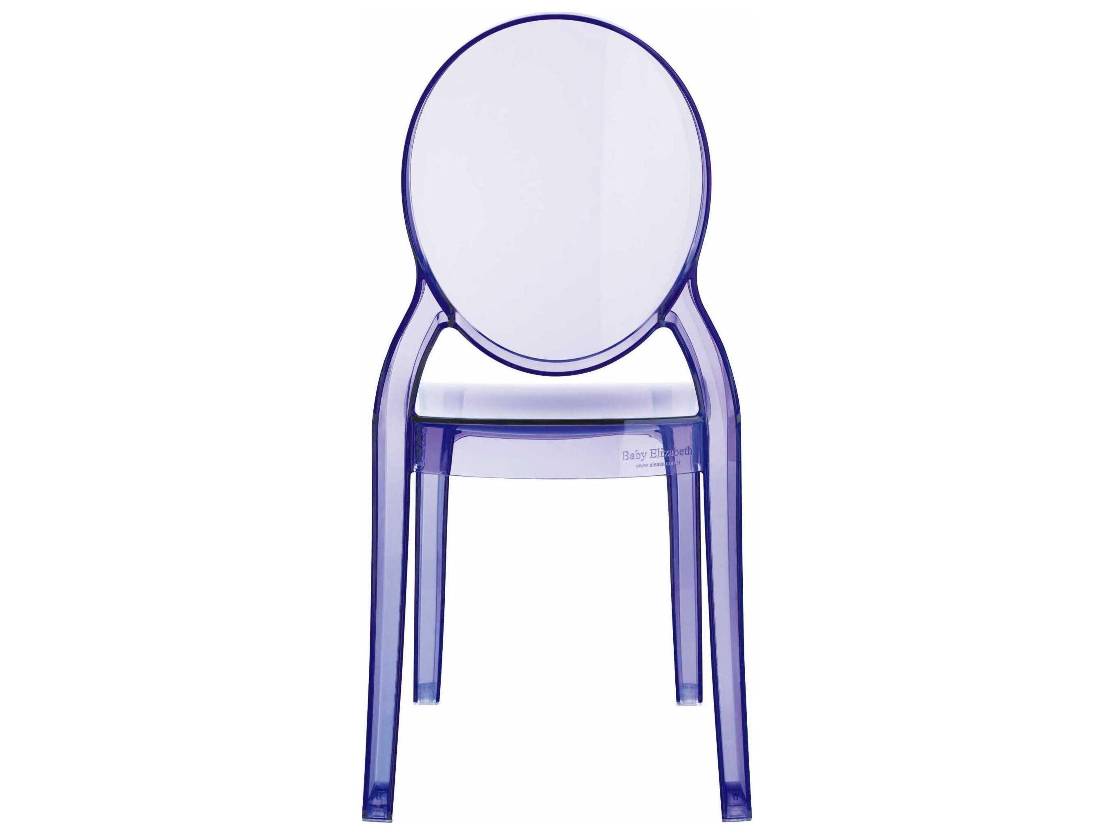 Compamia Elizabeth Kids Transparent Violet Dining Chair