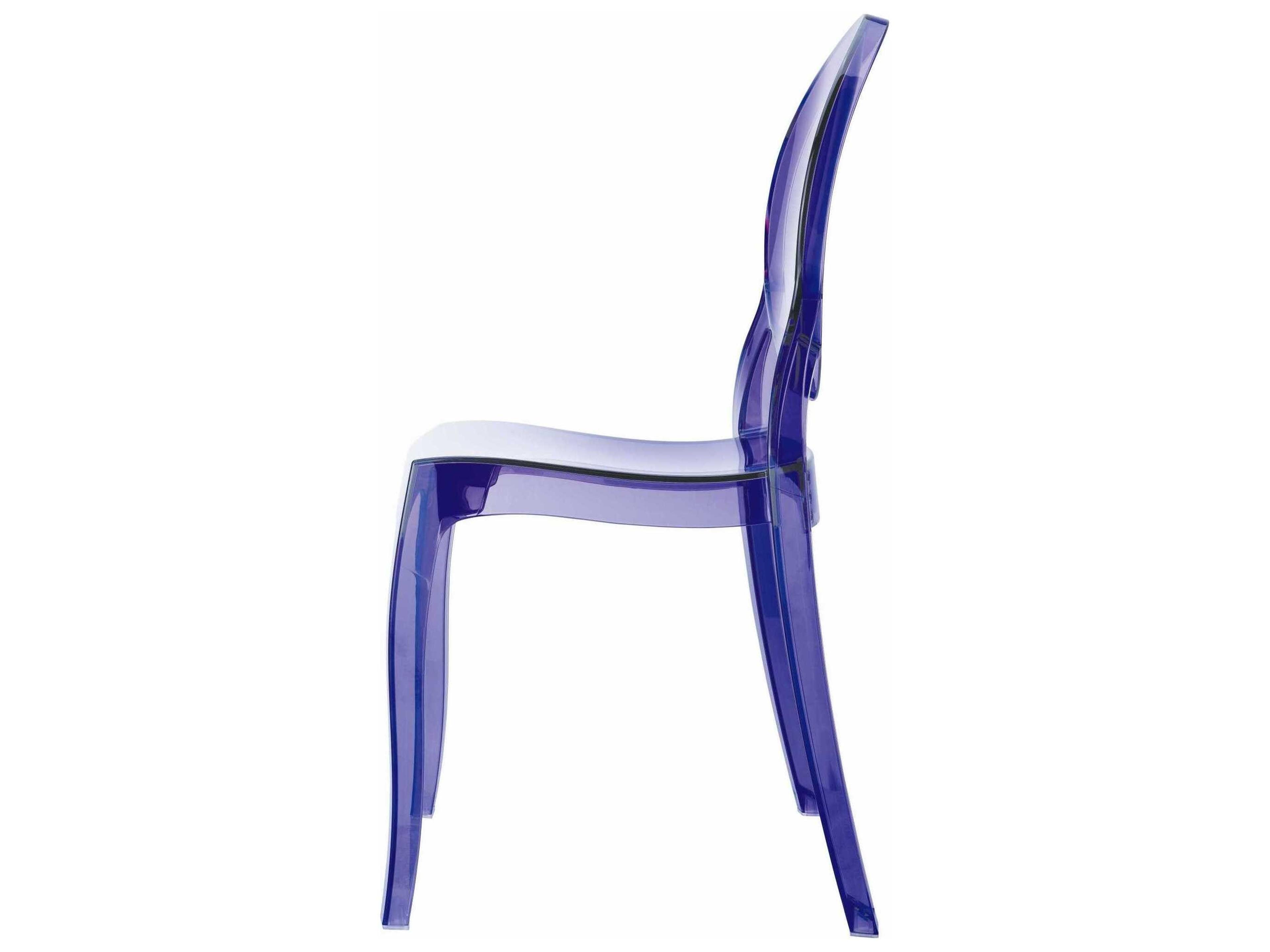 Compamia Elizabeth Kids Transparent Violet Dining Chair