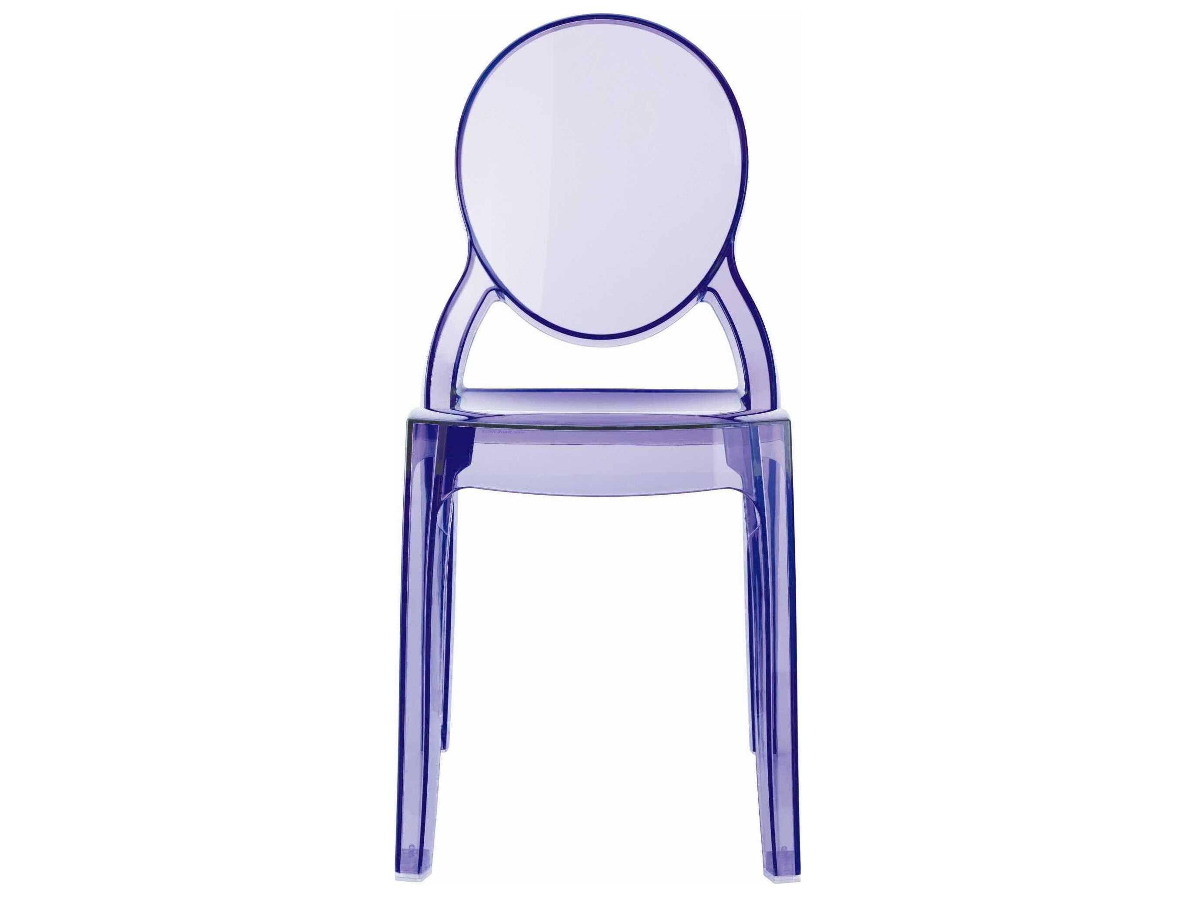 Compamia Elizabeth Kids Transparent Violet Dining Chair