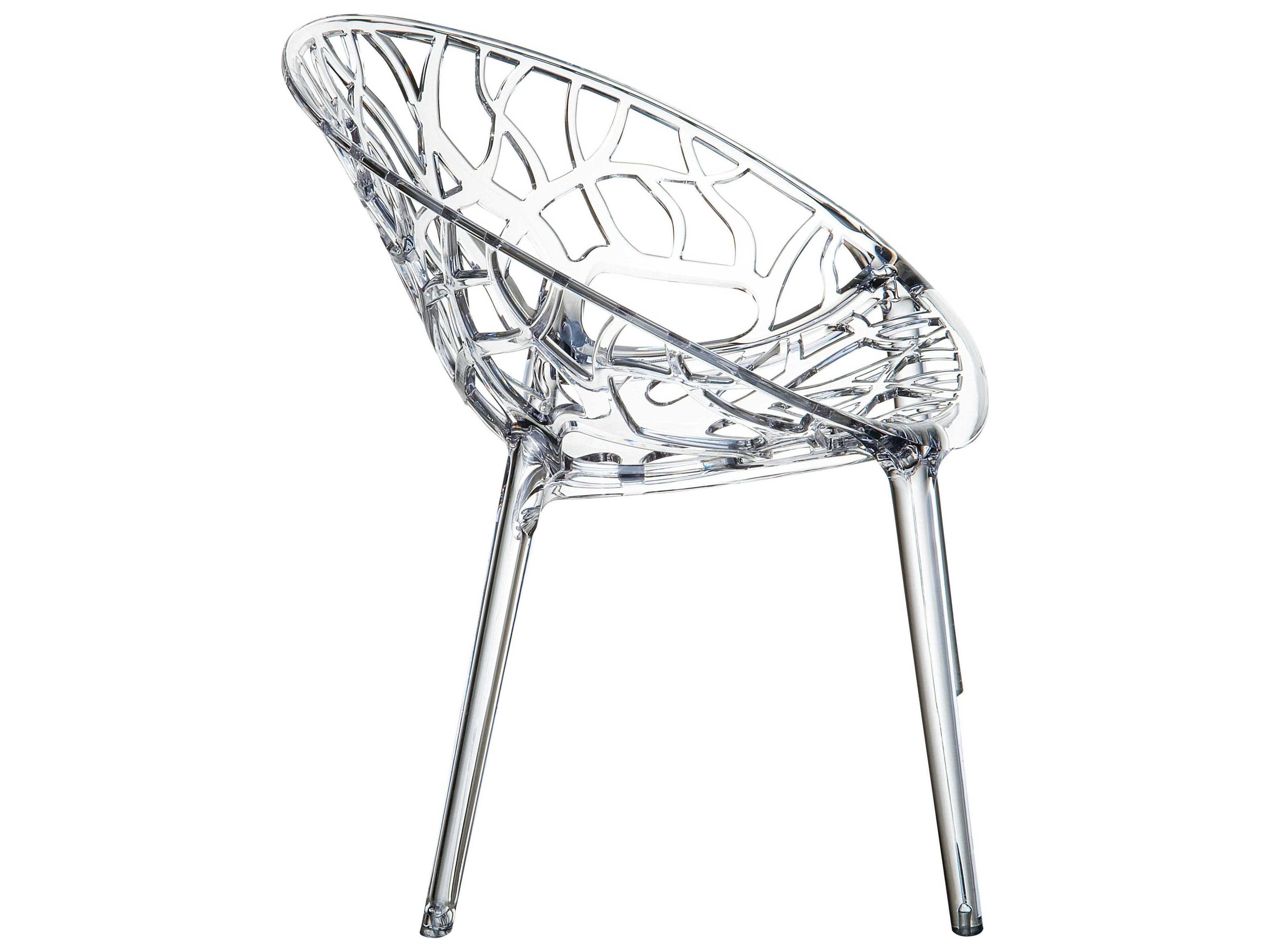 Compamia Crystal Transparent Clear Dining Chair