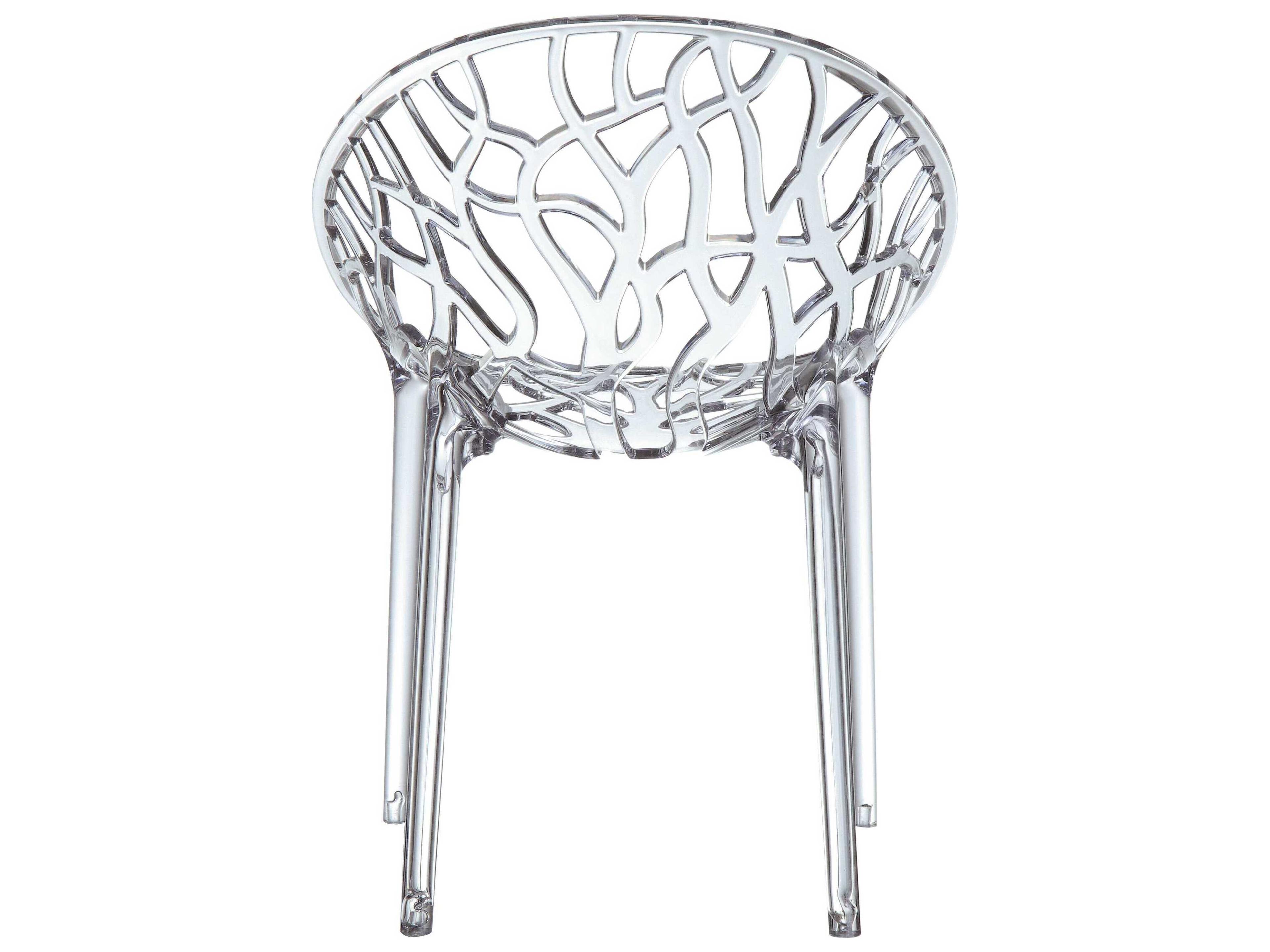 Compamia Crystal Transparent Clear Dining Chair