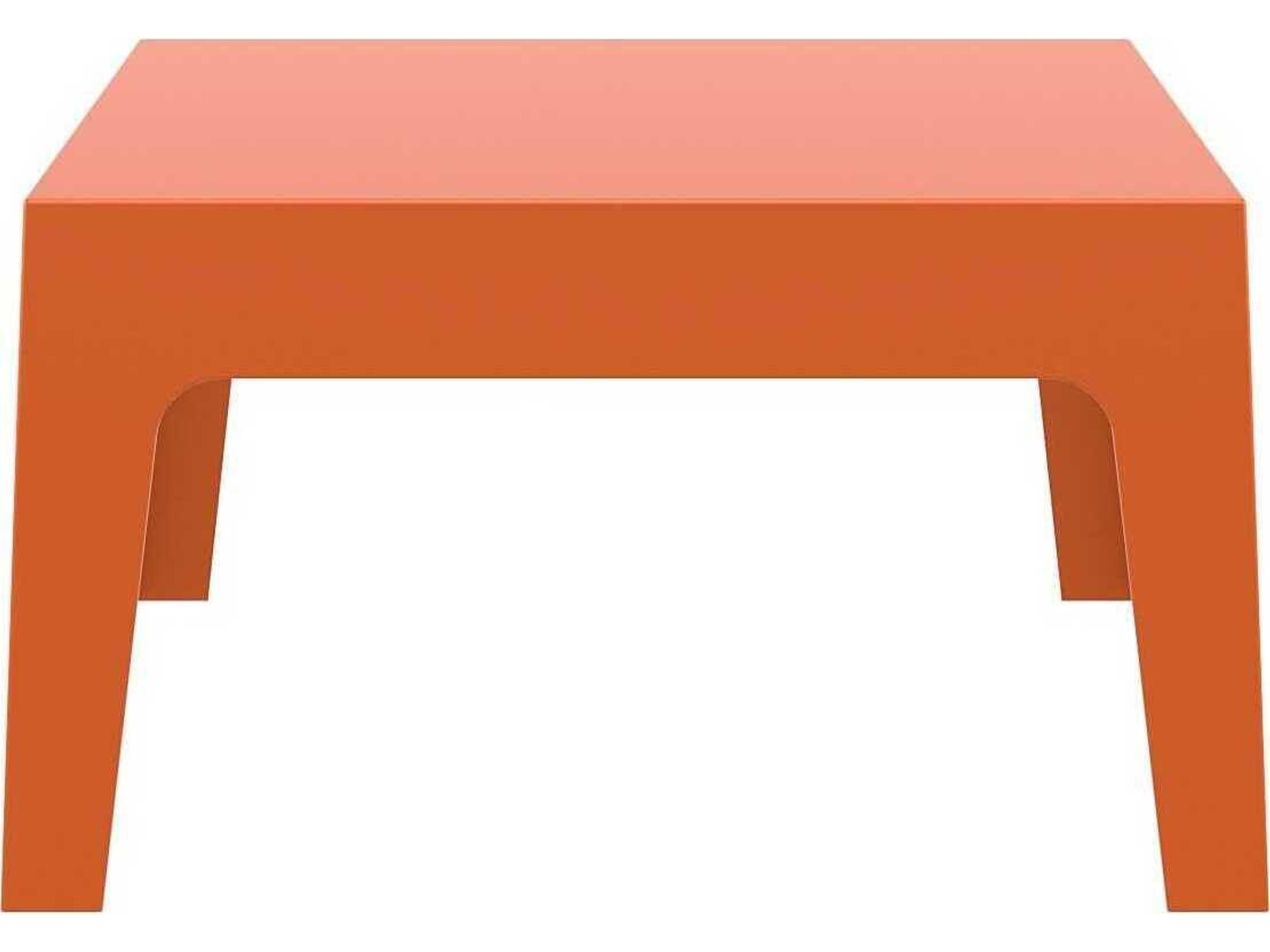 Compamia Box Orange Polypropylene Rectangular Coffee Table
