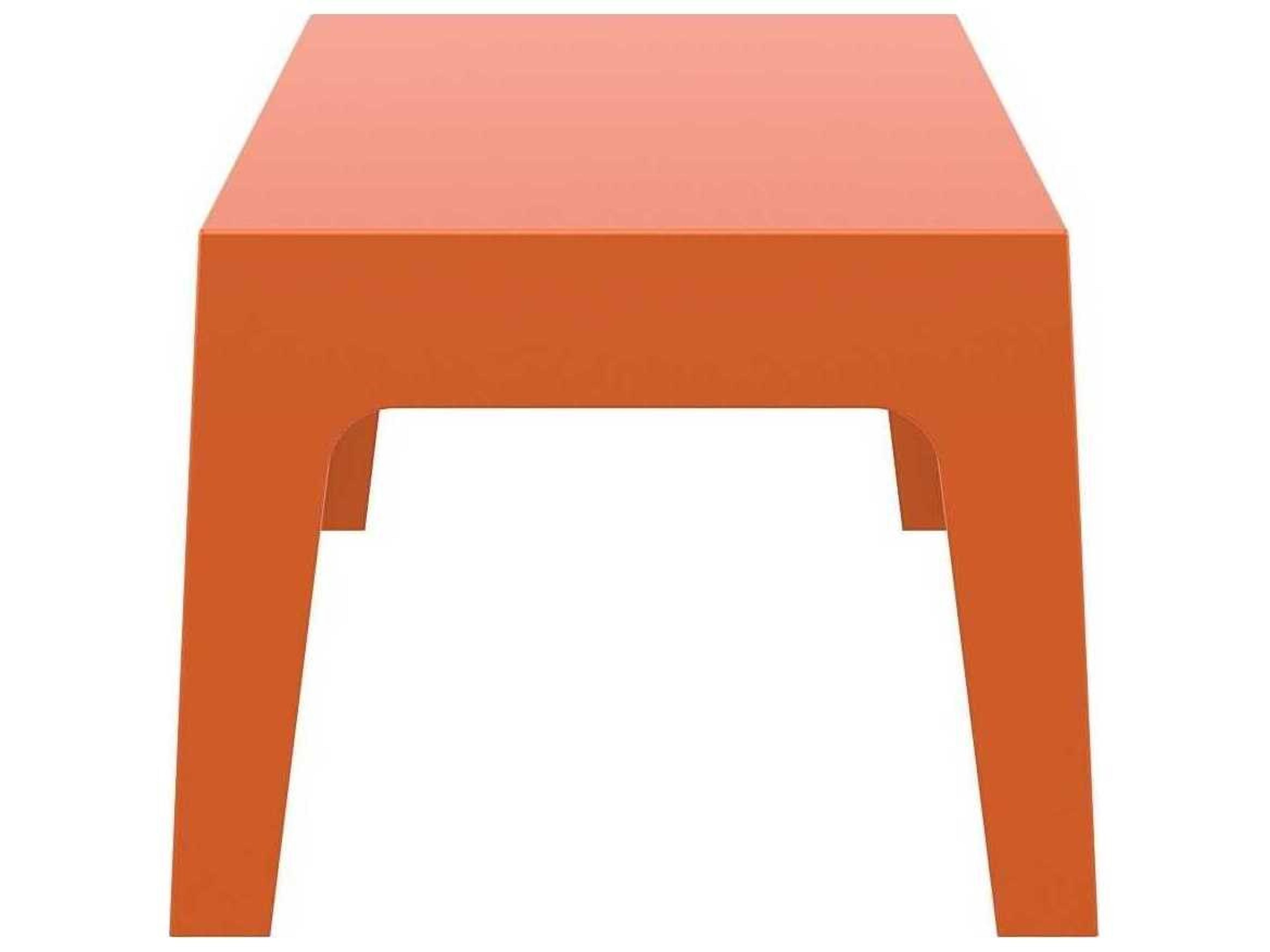Compamia Box Orange Polypropylene Rectangular Coffee Table