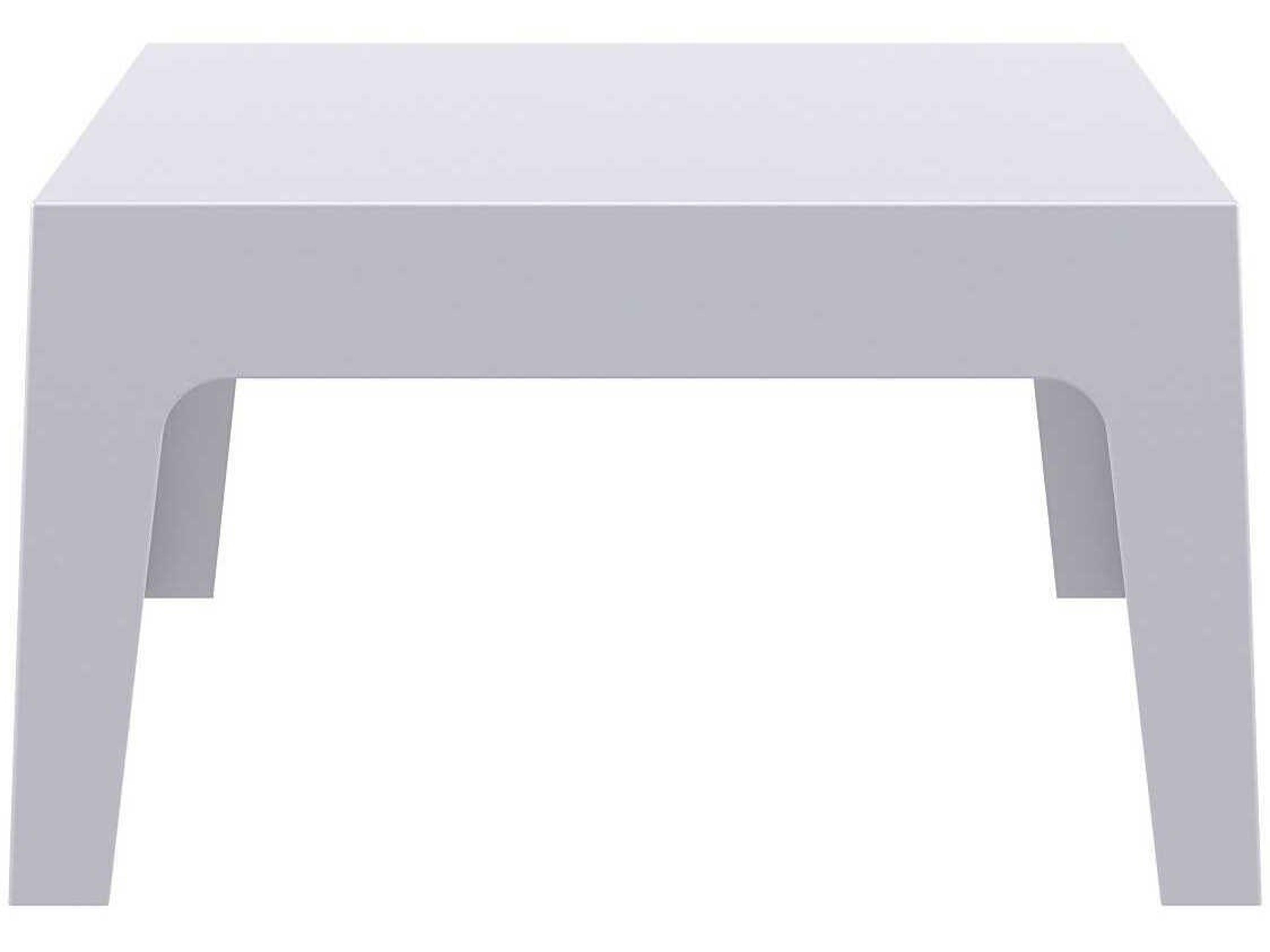 Compamia Box Silver Polypropylene Rectangular Coffee Table