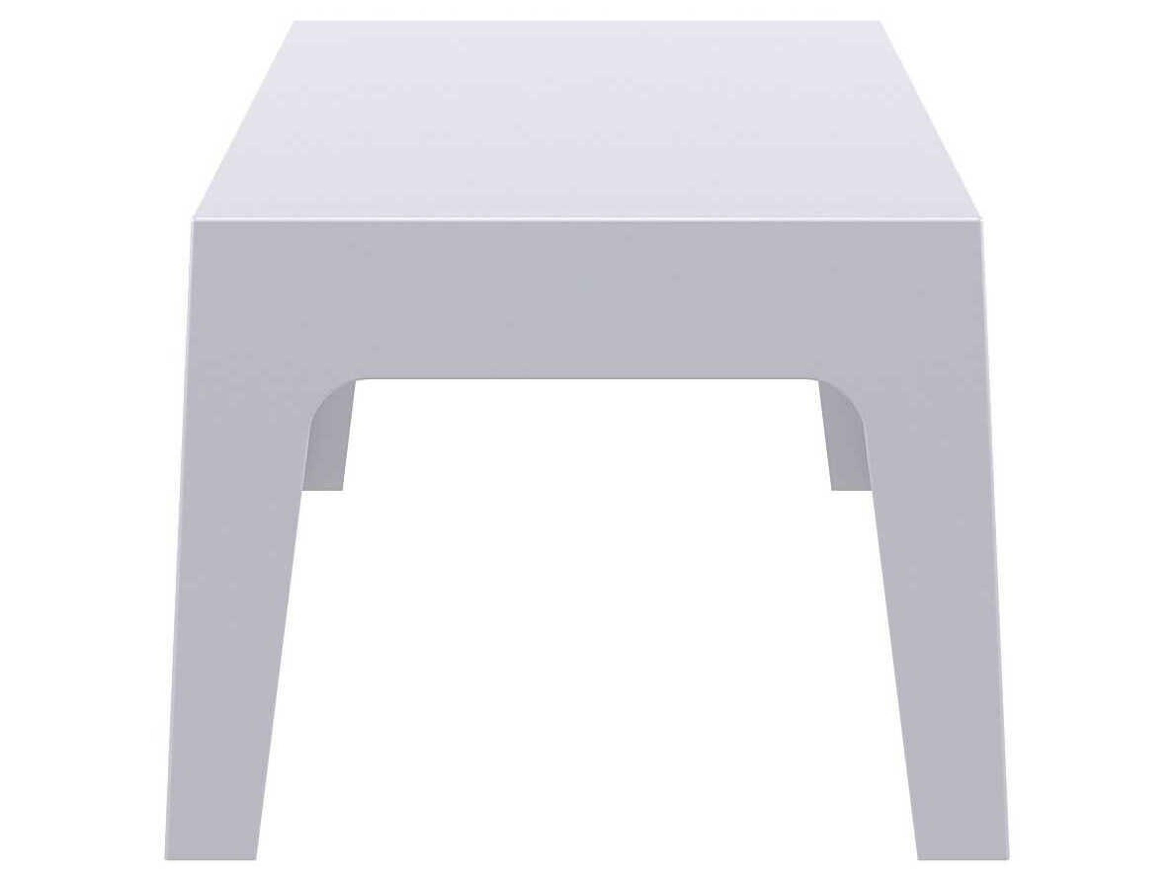 Compamia Box Silver Polypropylene Rectangular Coffee Table