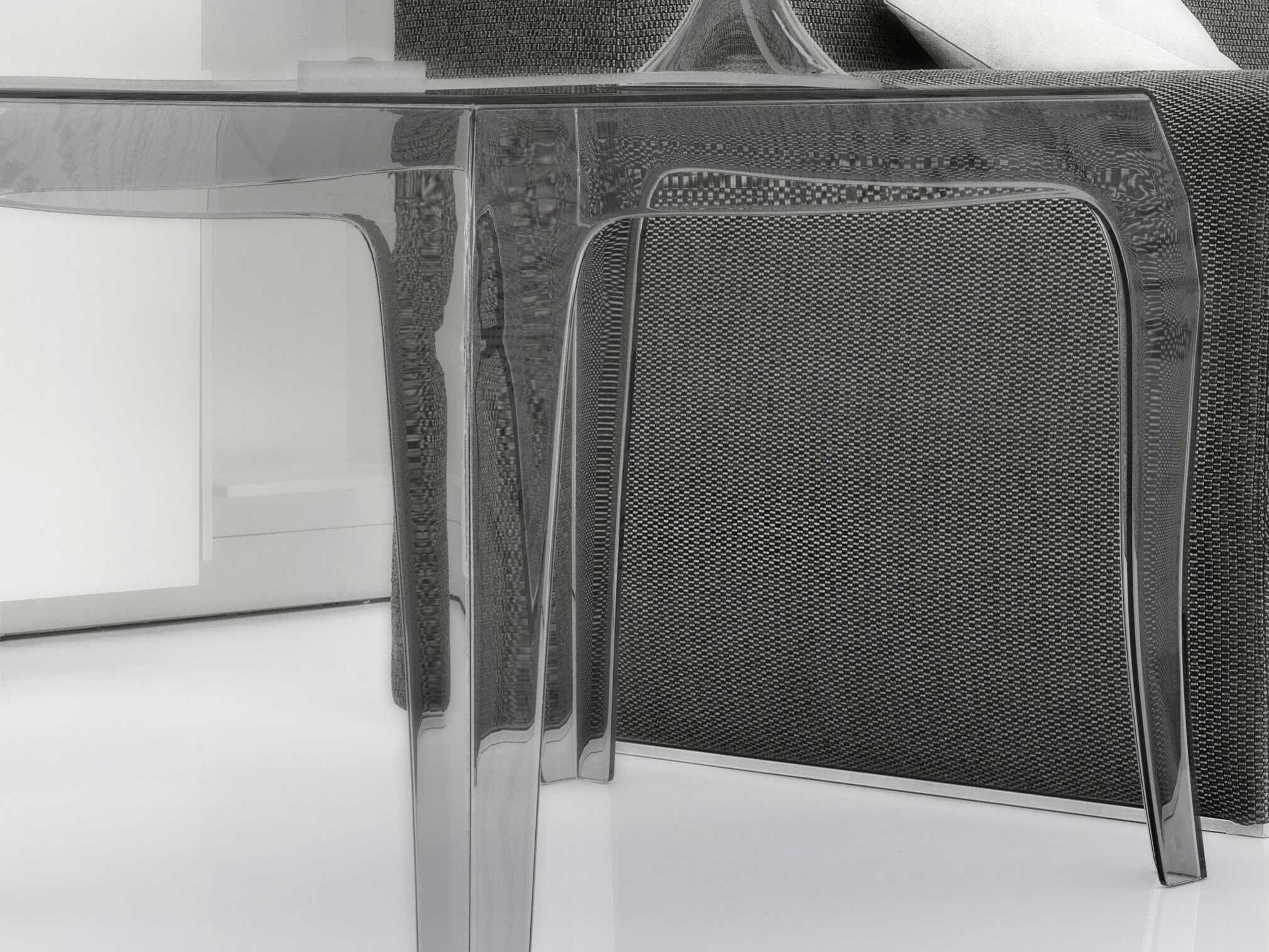 Compamia Queen Transparent Clear Square End Table